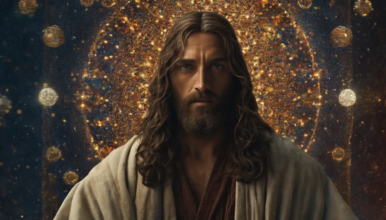 (symmetry),centered,a ((close)) up portrait,(Jesus),a very thin white prime man with long hair and a beard,wearing a long white robe,35mm,natural skin,clothes detail, 8k texture, 8k, insane details, intricate details, hyperdetailedhighly detailed,realistic,soft cinematic light,HDR,sharp focus, ((((cinematic look)))),intricate, elegant, highly detailed