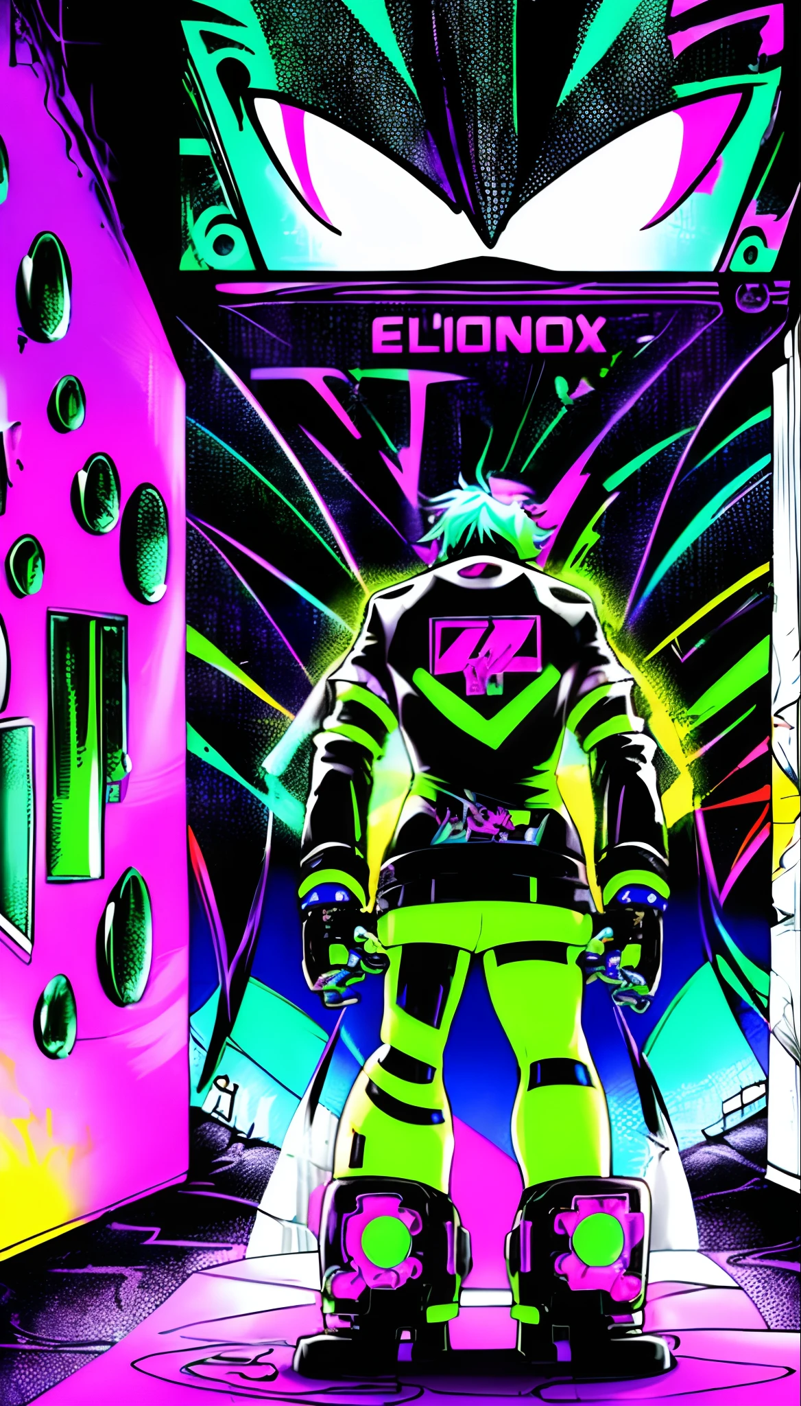 One barbarian girl, red head girl, space-warrior girl, cyborg girl, beautiful bbw girl, chubby girl, woman-warrior, whole body, nude body, Perfect skin, space background, blood rain, dark fantasy, Linsner style, Science fiction, 80s, 16-bit game, VHS era, planet in space background, purple lightning, psychedelic color background, smog, fog, swamp, girl in swamp, mad max style, vhs tape cover