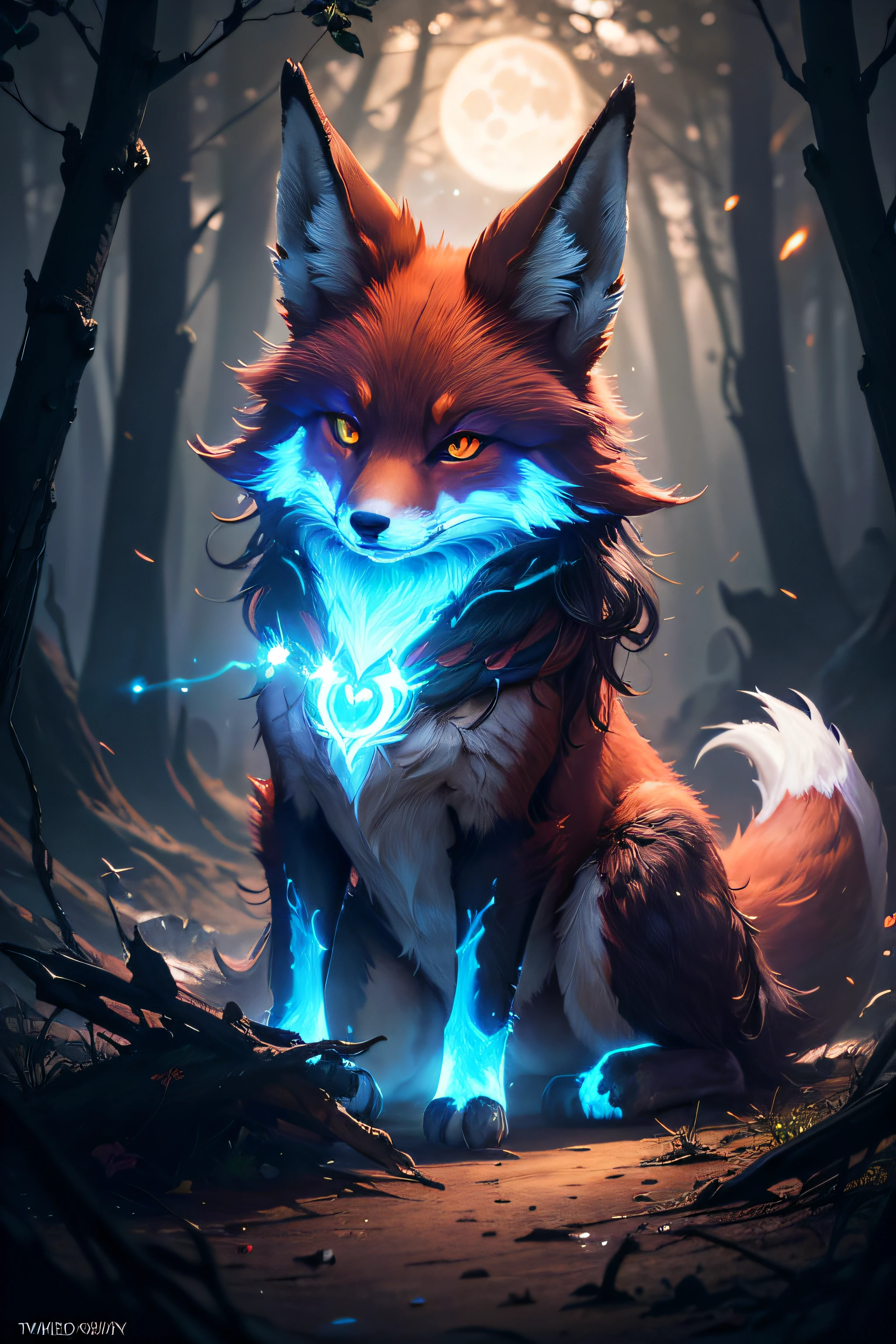 ((Shapeshifter dark red druid Mage Fox 9 tail)), D&D, artstation, fantasy, magic the gathering artwork, cinematic lighting, centered, symmetrical, highly detailed, digital painting, , concept art, smooth, sharp focus, volumetric lighting, epic Composition, 8k, cgsociety, (detailed fur),standing in the middle of a (Enchanted forest:1.2),epic fantasy character,fantasy art, Shadows,destroyed trees, ruined forest, dark colors,fire flies,contrast,texture,realism,high quality, film grain,insane details, intricate details, hyperdetailed, soft cinematic light,adobe lightroom, photolab, intricate, highly detailed, muted colors, insane details, hyperdetailed, soft cinematic light, photolab, intricate,4K,8K,16K, UHD, highres, (8k wallpaper), film photo, De-Noise, f 5.6 , 85mm,Amazing photography ,dynamic compositon,Cinematic, shallow depth of field, Sharp focus, (extremely detailed CG unity 8k wallpaper), high detail, hdr, ultra realistic, detailed background, ((illustration)), (((masterpiece))), ((best quality)), (High resolution),photo-realistic,professional lighting,vibrant, film still, realistic proportions,raw,35mm,1/1250s, f/2.8, ISO 400, photograph, Eye detail, eye contact,(beautiful detailed fox eyes),((illustration)),(looking at viewer), ((night sky)),((fantasy)), RTX, Raytracing,((glowing particles in the air)),Fire in the background,electrical storm,deep shadow,vibrant colors, ominous atmosphere,vivid details, Moon light,(Ori and the Blind Forest),(ori and the will of the wisps), beautiful fur, (beautiful fox eyes), (almond-shaped eyes),portrait,beautiful fox paws,
INFO
