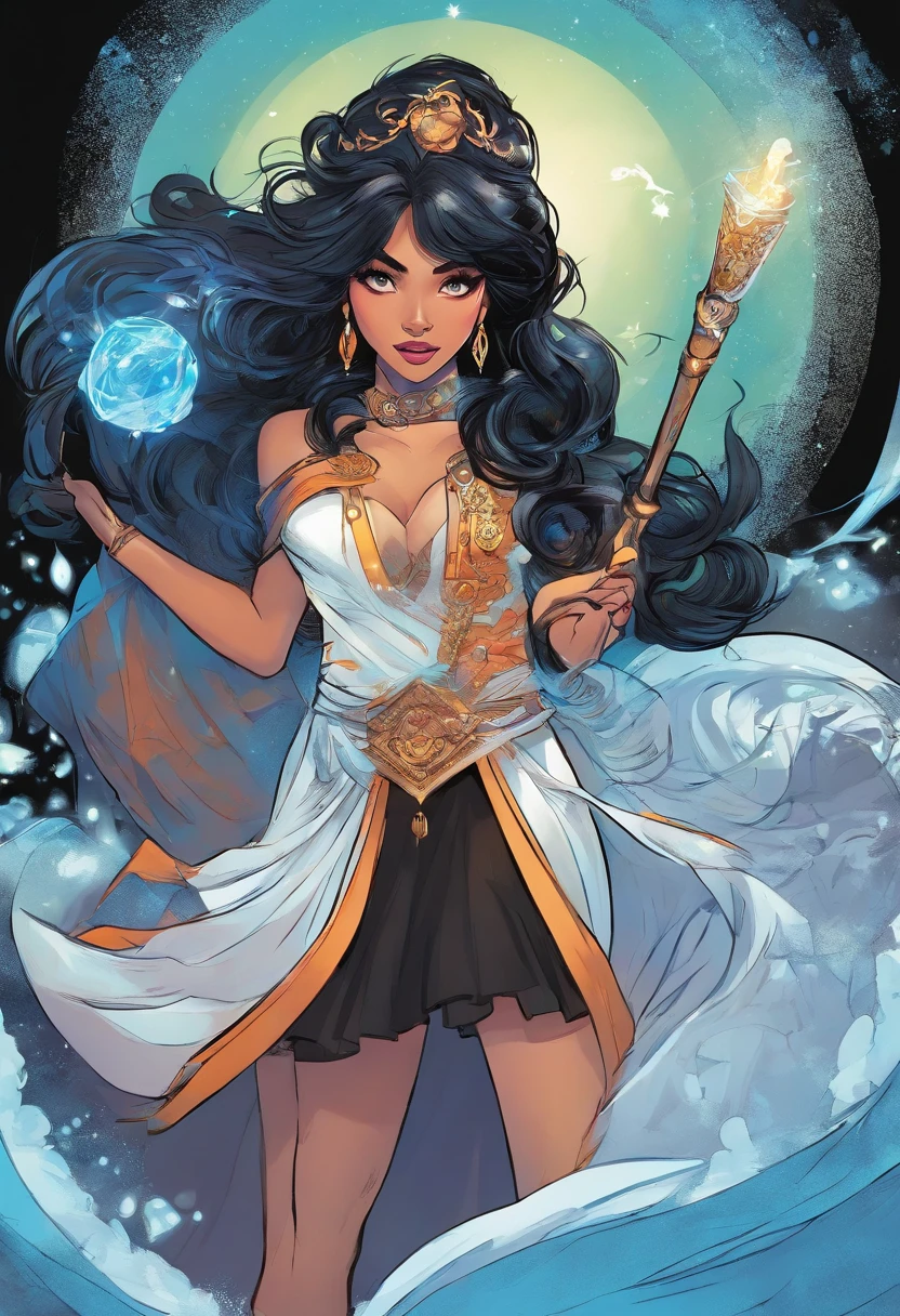 DC Comics, Eloise Mumford dressed as Dejah Thoris, by Frank cho and HR Geiger, barsoom, (sexy), detailed background, night time, ornate diadem, two moons, of Mars in the sky, nearly naked, (1girl), alien sky, warrior woman, Camel toe