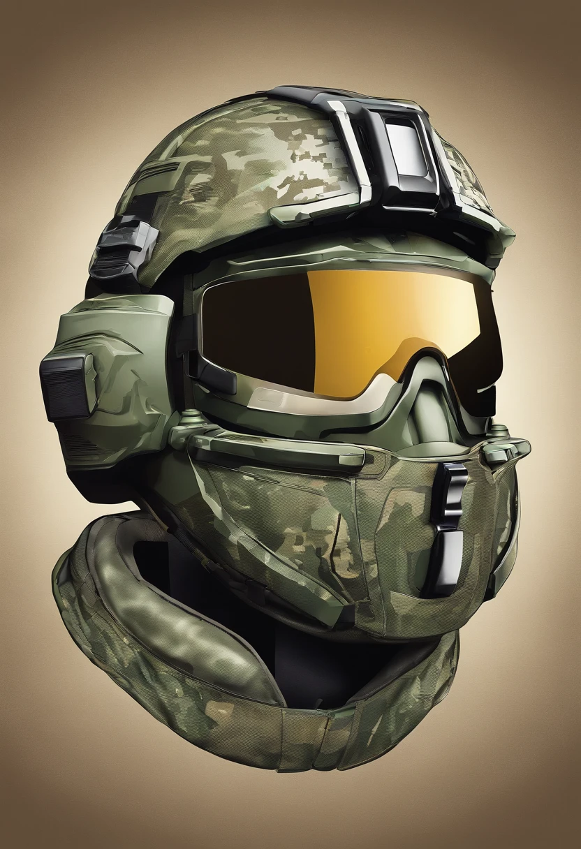Bulletproof helmets of the US military in the 21st century，without background，logo