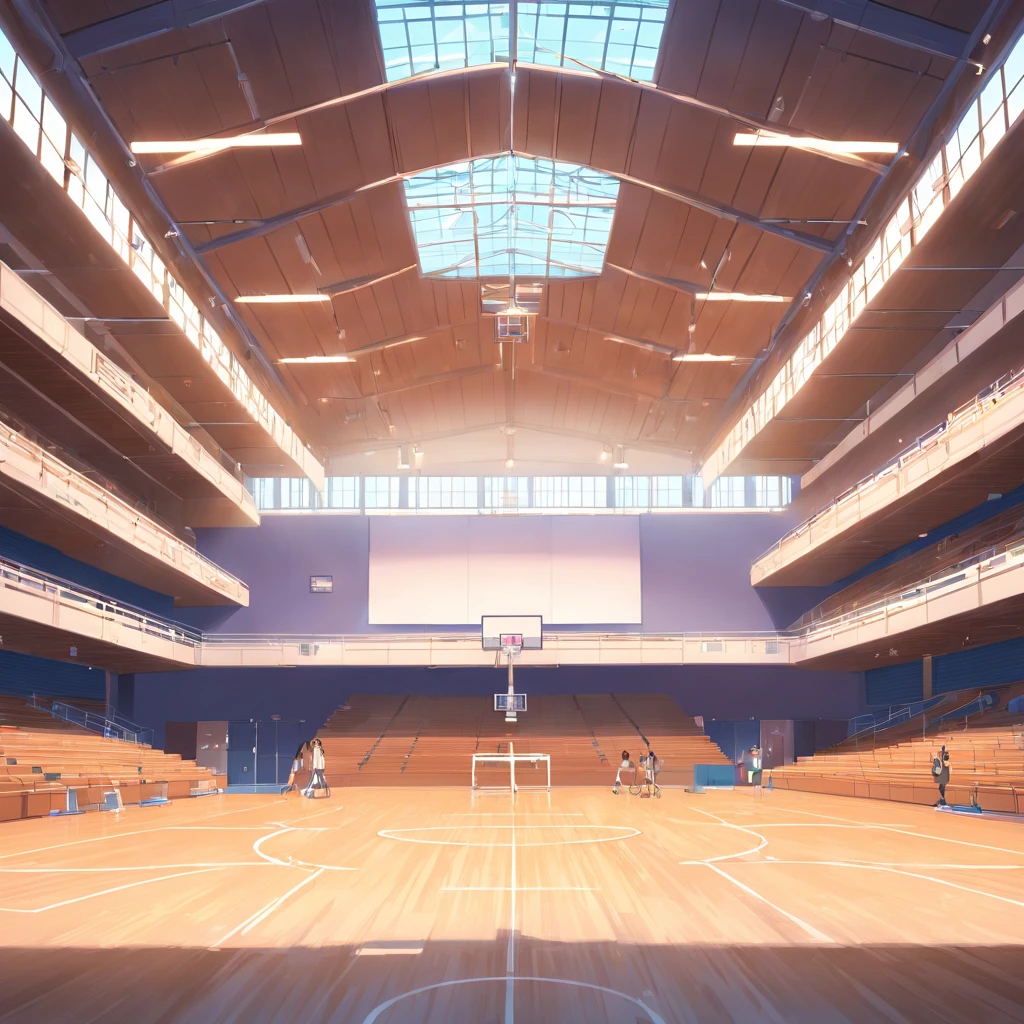 Interior of a large gymnasium