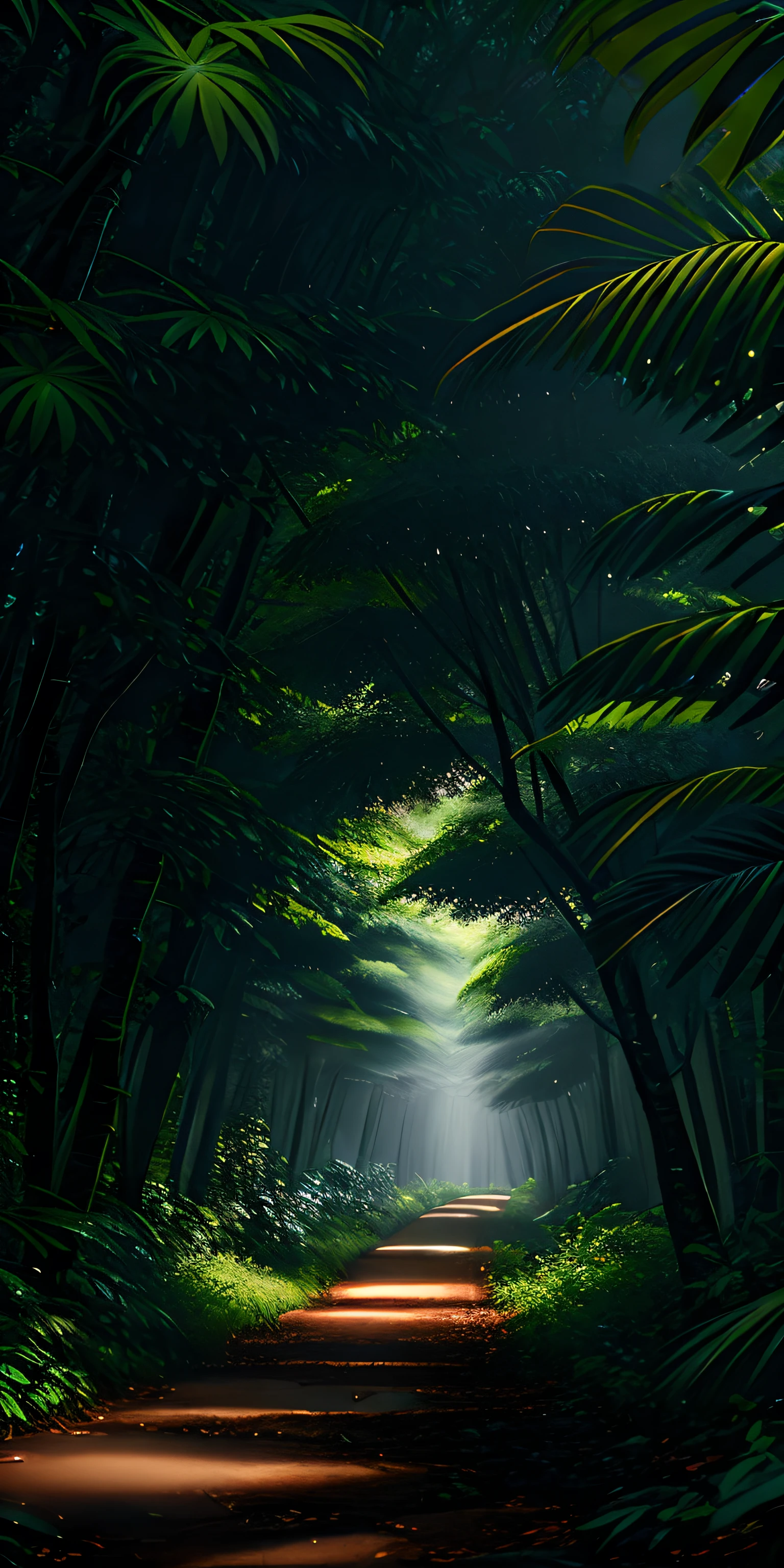 A jungle, with intense rainfall, monochromatic, vines all around, giant and wet trees, masterpiece, best quality, high quality, extremely detailed CG unity 8k wallpaper, oil paiting, award winning photography, Bokeh, Depth of Field, HDR, bloom, Chromatic Aberration ,Photorealistic,extremely detailed, trending on artstation, trending on CGsociety, Intricate, High Detail, dramatic, art by midjourney, volumetric lighting