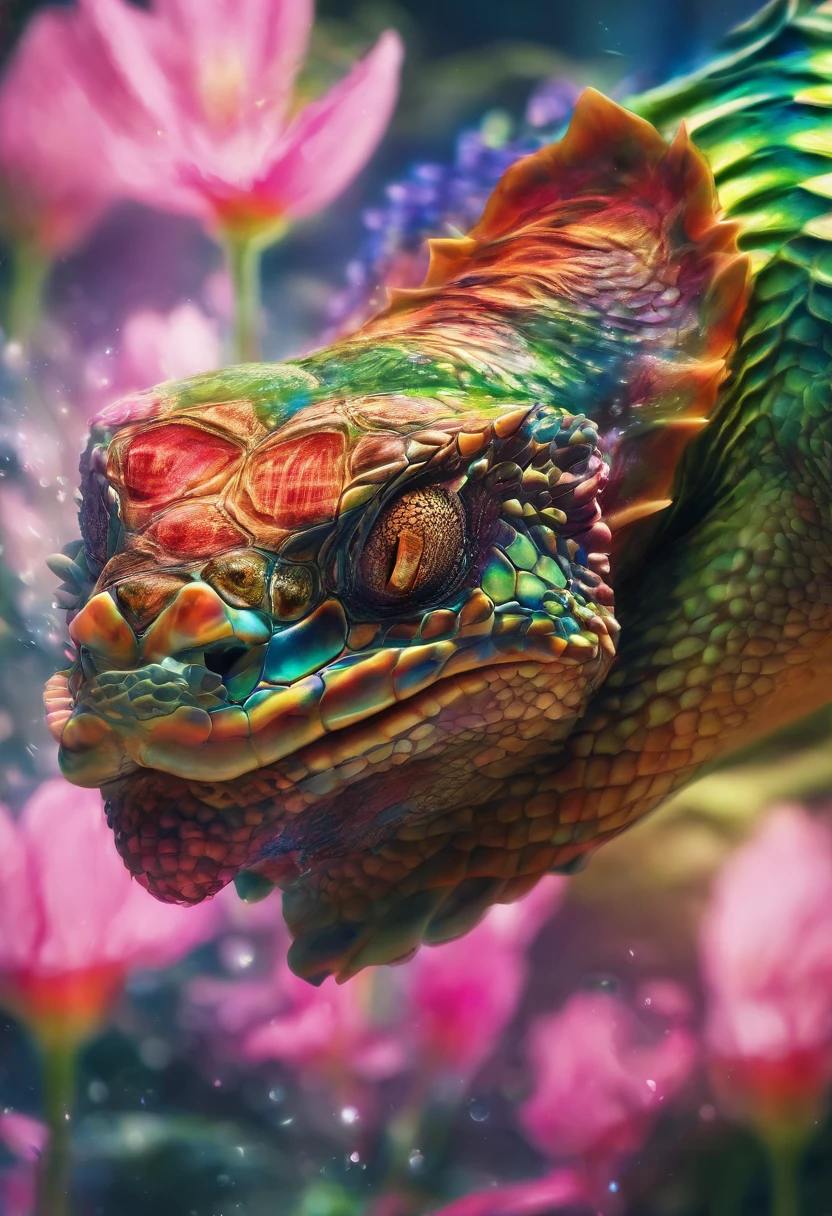 Imperial Water Dragon Tortoise,Dragon head snake tail turtle back,the detail,super-fine,Ultra photo realsisim,Hyper-realistic,Works of masters,8K wind resolution,OC renderer,