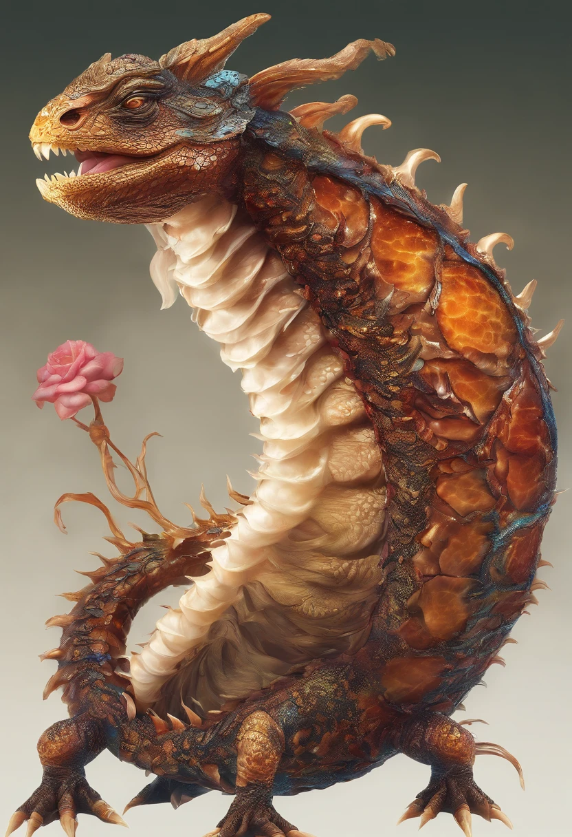 Dragon turtle,Dragon head snake tail turtle body,Stout limbs,Heavy tortoiseshell shell,Huge waves,the detail,super-fine,Ultra photo realsisim,Hyper-realistic,Works of masters,8K wind resolution,OC renderer,