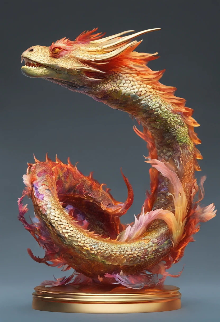 Dragon turtle,Dragon head snake tail turtle body,Stout limbs,Heavy tortoiseshell shell,Huge waves,the detail,super-fine,Ultra photo realsisim,Hyper-realistic,Works of masters,8K wind resolution,OC renderer,