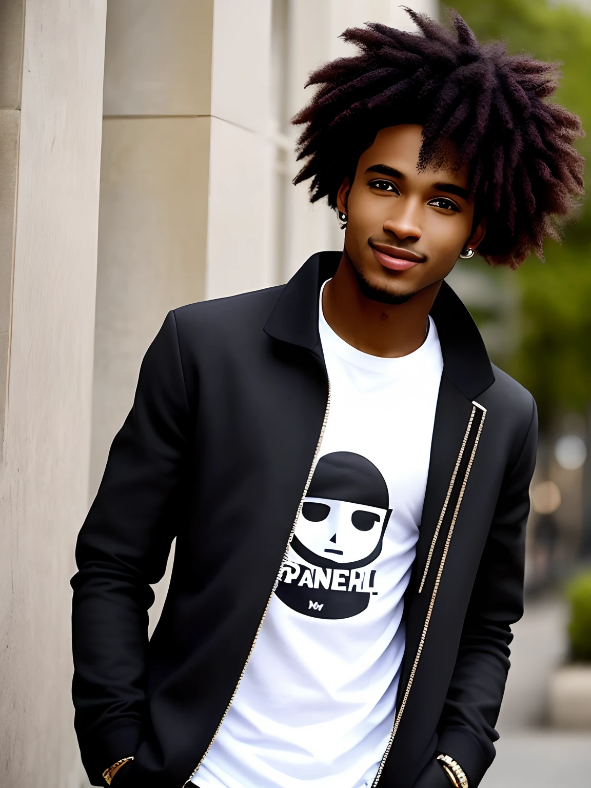 Of course, voici une description du personnage :
nom : Jamal Williams
Age : 25 ans
Apparence : Jamal a la peau d'un teint clair, ce qui lui donne une chaleur, golden glow when exposed to light. Her hair is dense and curly, Black as ebony. Il a un visage anguleux avec des traits fins, Expressive dark hazel eyes and a contagious smile. His stature is slender and athletic, with a casual look that reflects her self-confidence.
Style vestimentaire : Jamal has an eclectic style of dress that mixes urban influences with more classic elements, atipique. He likes well-cut clothes, often embellished with bright colors and bold patterns. He is often seen wearing accessories such as earrings and bracelets that reflect his creative personality.
Gros bonnet : Jamal is a passionate person, with a quick wit and an infectious sense of humor. He is curious by nature and likes to explore new ideas and experiences. He has a pronounced artistic side and often spends time drawing, Painting or creating music. Although it can be booked at the beginning, He proves to be a loyal and benevolent person towards those he considers close to him.
histoire : Jamal a grandi dans une grande ville, surrounded by a loving family who encouraged him to follow his artistic passions. He studied fine art at university and has since found his place in the local art scene. Il utilise son talent pour inspirer les autres et exprimer sa vision unique du monde.
