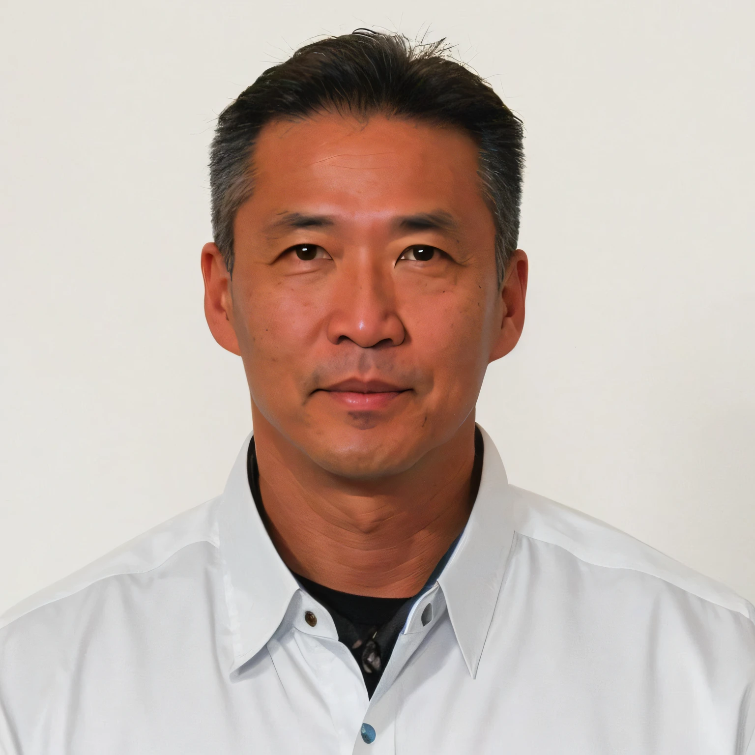 there is a man wearing a white shirt and a black tie, michael okuda, naoki ikushima, hiroya oku, nico tanigawa, Norihiro Yagi, ken ishikawa, yasushi nirasawa, shinji kimura, Eiichiro Oda, masanori warugai, hiromasa ogura, Takao Saito