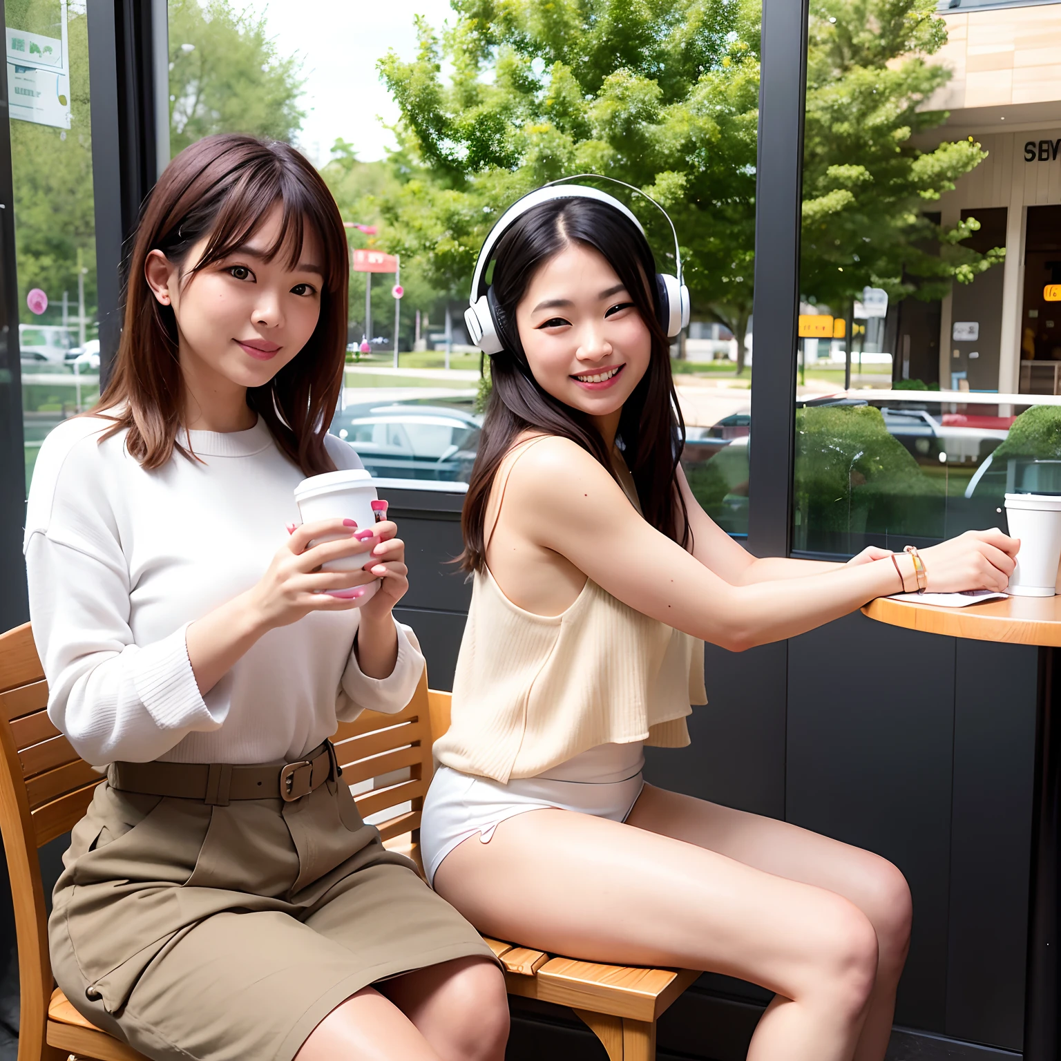 Korean, woman, cafe, pose, picture, Instagram, social media, smartphone, camera, selfie, smile, happy, cute, stylish, trendy, fashionable, makeup, lipstick, eyeshadow, nails, accessories, purse, coffee, latte, cappuccino, tea, cake, pastry, dessert, food, menu, table, chair, decoration, plant, flowers, window, natural light, cozy, comfortable, relaxing, chill, good vibes, friend, conversation, laughter, fun, entertainment, music, playlist, headphones, urban, city, street, building, architecture, landmark, travel, adventure, explore, discovery, culture, heritage, history, language, literature, art, fashion, beauty, wellness, health, exercise, yoga, meditation, mindfulness, self-care, happiness, confidence, self-esteem,
