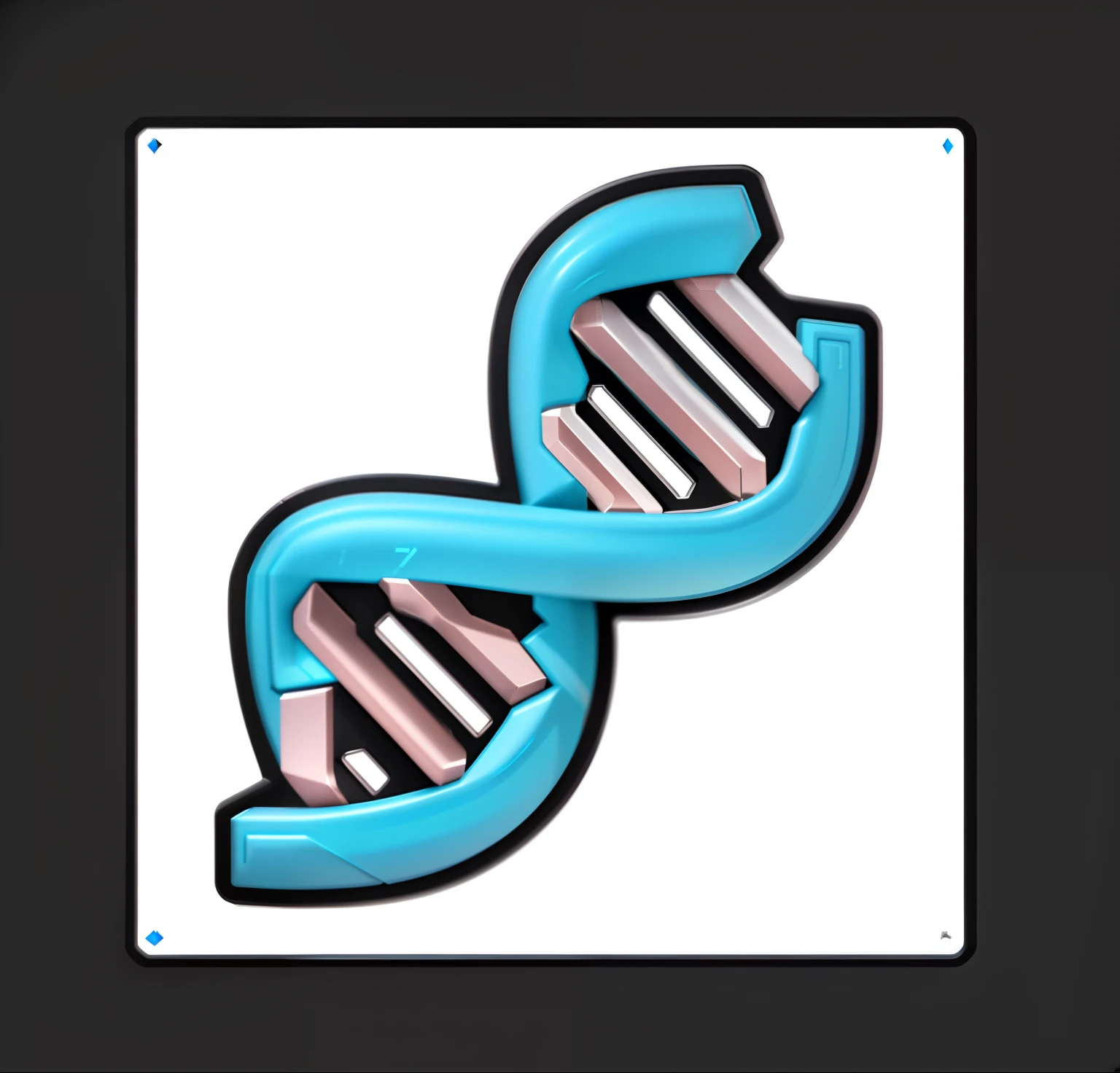 sci-fy,dna,dna,Logo close-up, overwatch design, game icon asset, game icon stylized,,hyper HD, Masterpiece, ccurate, High details, High quality, Best quality, A high resolution, 8K