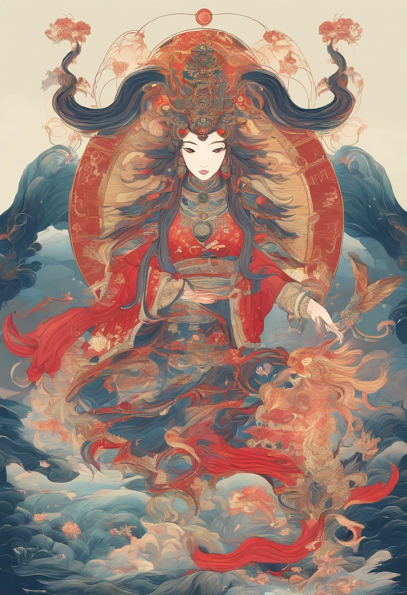 Chinese mythology,Mountain and Sea Sutra,cow head,(((One-legged))),((Spit fire in the mouth)),moor,tmasterpiece,Best picture quality,super-fine,Super magical,ultra - detailed,8K分辨率,OC renderer,dynamic viewing angle