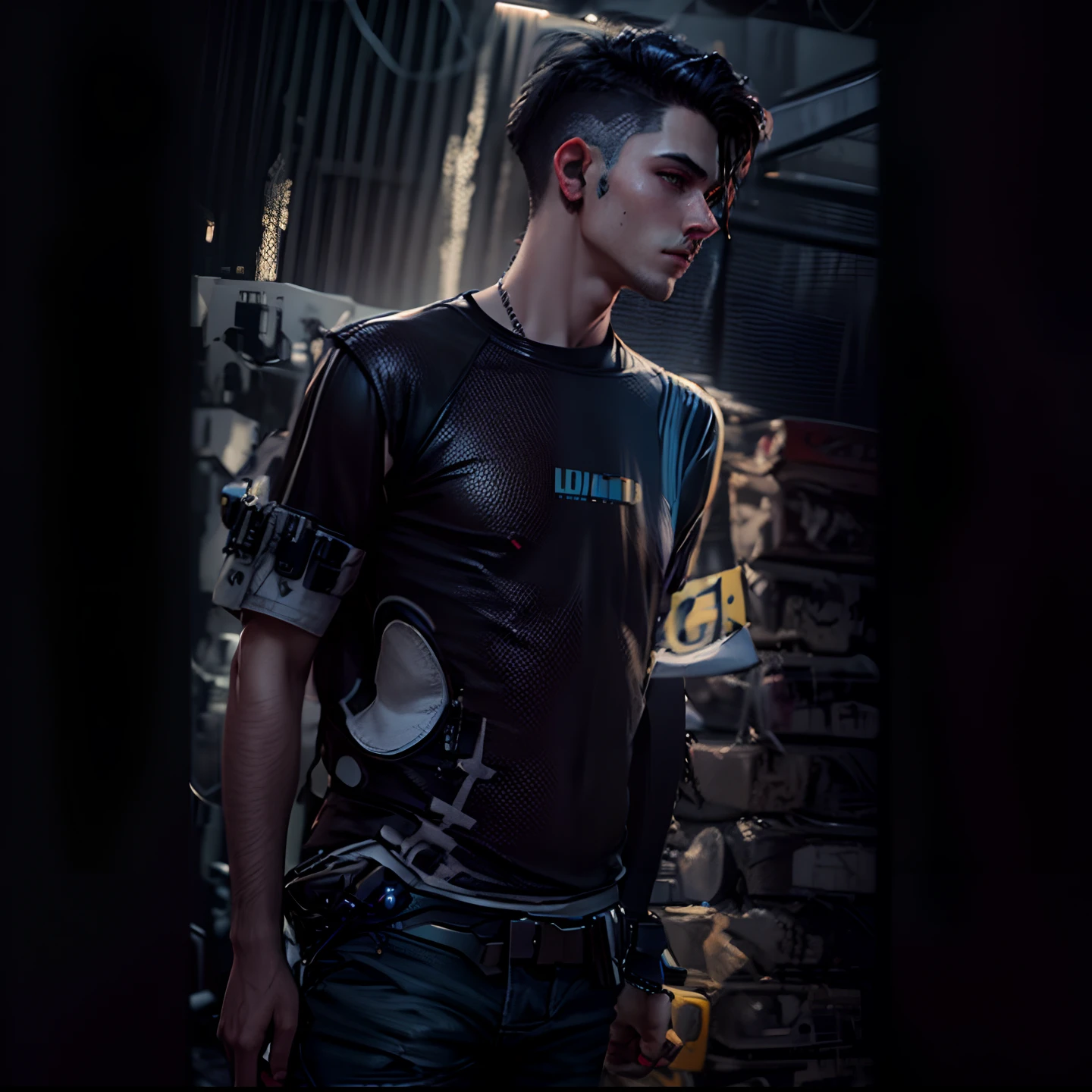 Change background. cyberpunk handsome boy. realistic face. 4k ultra realistic.