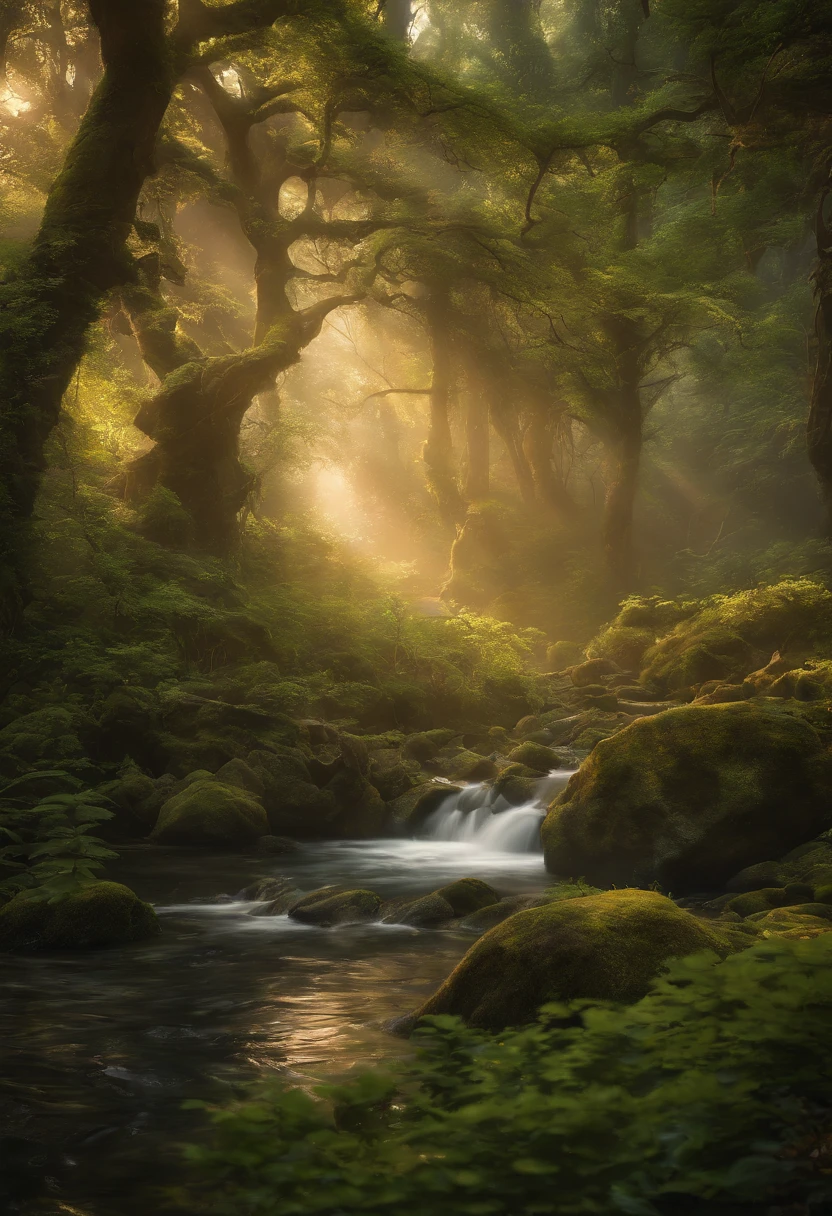 masterpiece, best quality, high quality,extremely detailed CG unity 8k wallpaper, An enchanting and dreamy scene of a fantasy forest, with towering trees, glowing mushrooms, and hidden fairy glens, creating a sense of mystique and enchantment, artstation, digital illustration, intricate, trending, pastel colors, oil paiting, award winning photography, Bokeh, Depth of Field, HDR, bloom, Chromatic Aberration ,Photorealistic,extremely detailed, trending on artstation, trending on CGsociety, Intricate, High Detail, dramatic, art by midjourney
