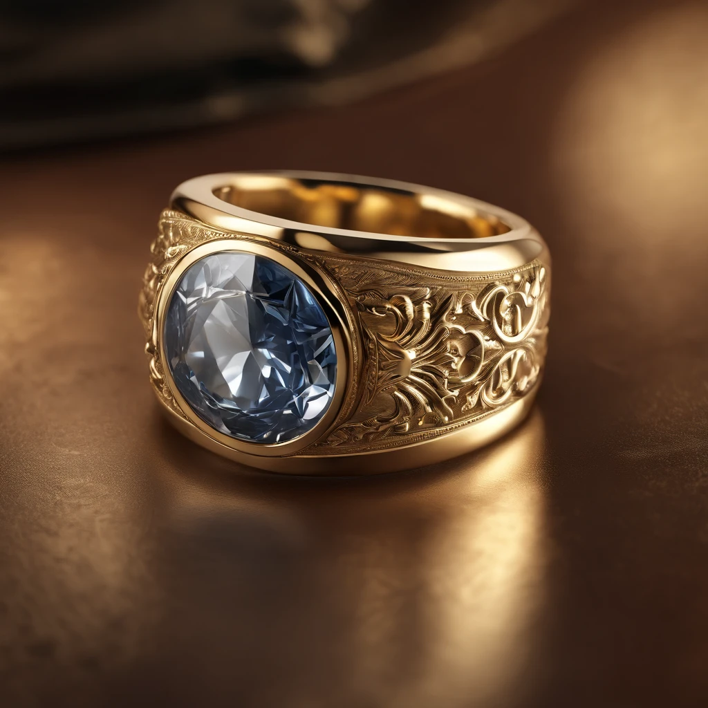 （（Ring design concept art）），Yellow gold ring，（Ring concept blueprint），（（Dragon-shaped ring）），Engraved with a five-pointed star，（exquisite craft），Hemming，Natural sunlight，Shining Effect