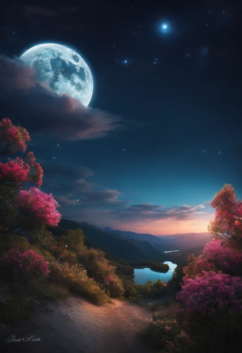 。.。.lua, detailliert, At night sky