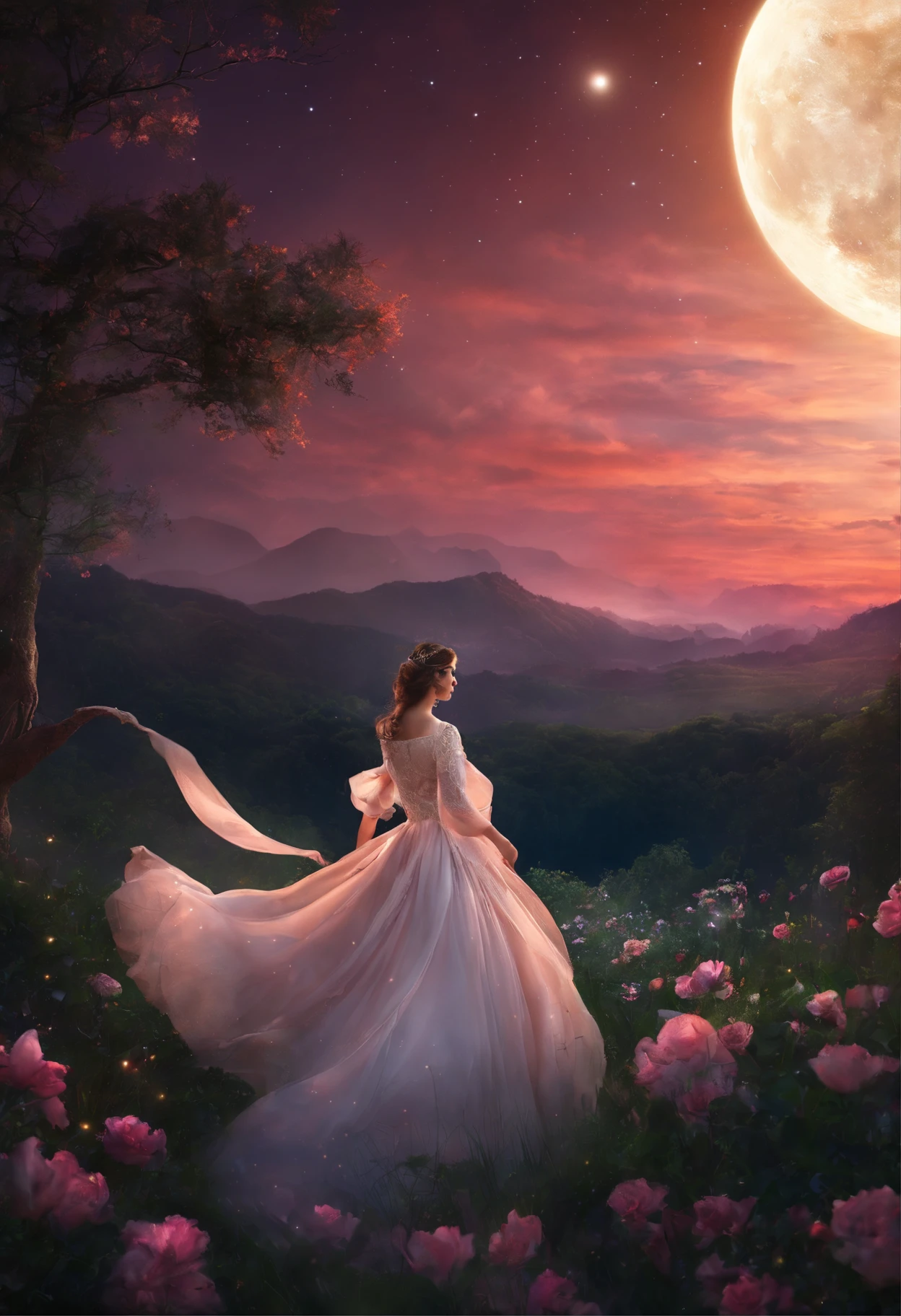 。.。.lua, detailliert, At night sky