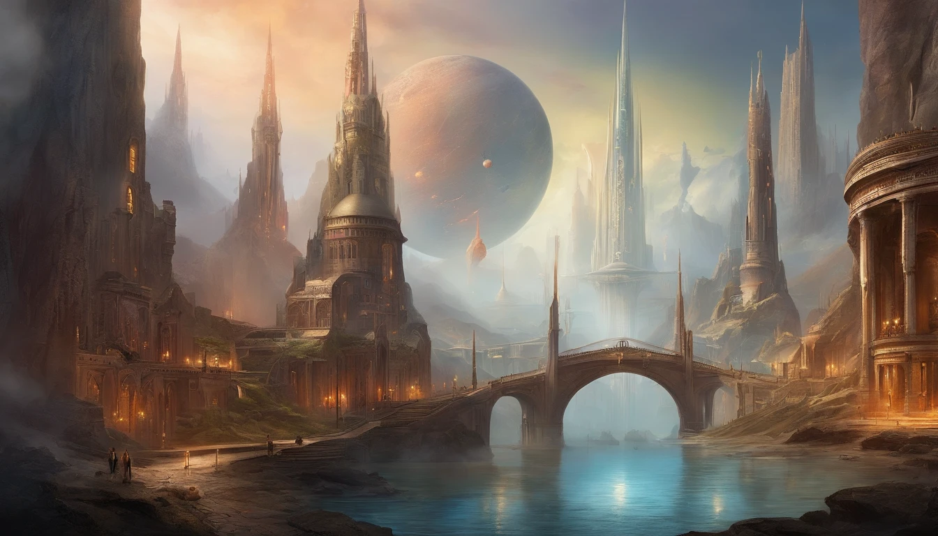 Best quality, Masterpiece, Photorealistic, (High resolution CGI artwork 8k), Create a futuristic alien interior in stunning vampire rich style, The color scheme is white ethereal, Reflective opal, Rose style, marbled, the bats, minerais preciosos, metals, Gemstones, crystals, Gorgeous and magnificent historical windows, A high resolution, 3D rendered digital art masterpiece, The perfect blend of fantasy and reality, Dreamy shimmer, The cityscape is a mysterious fantasy alien world, Inspired by Beeple