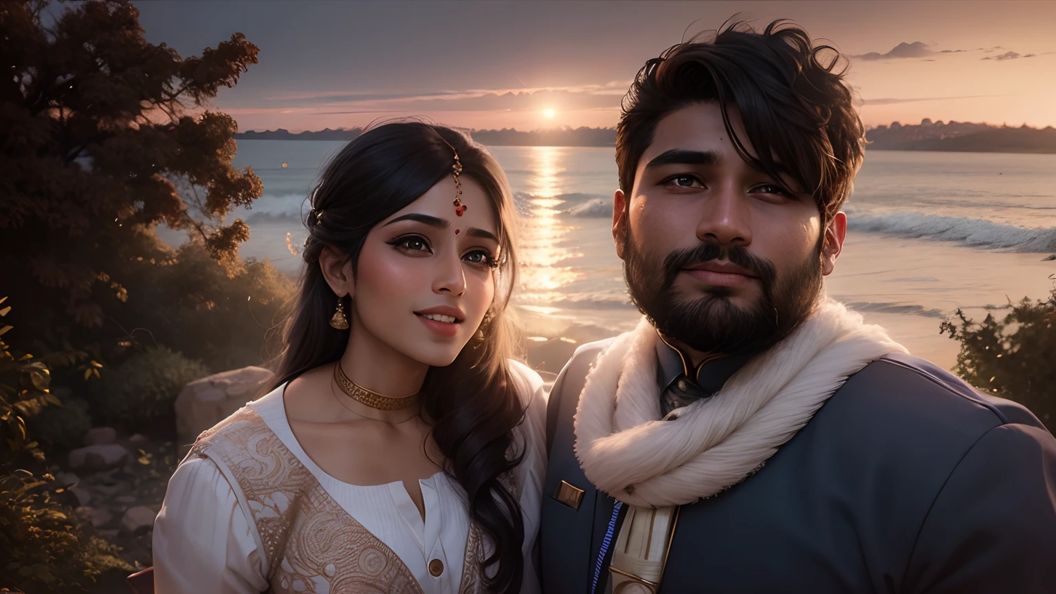Indian wedding couple