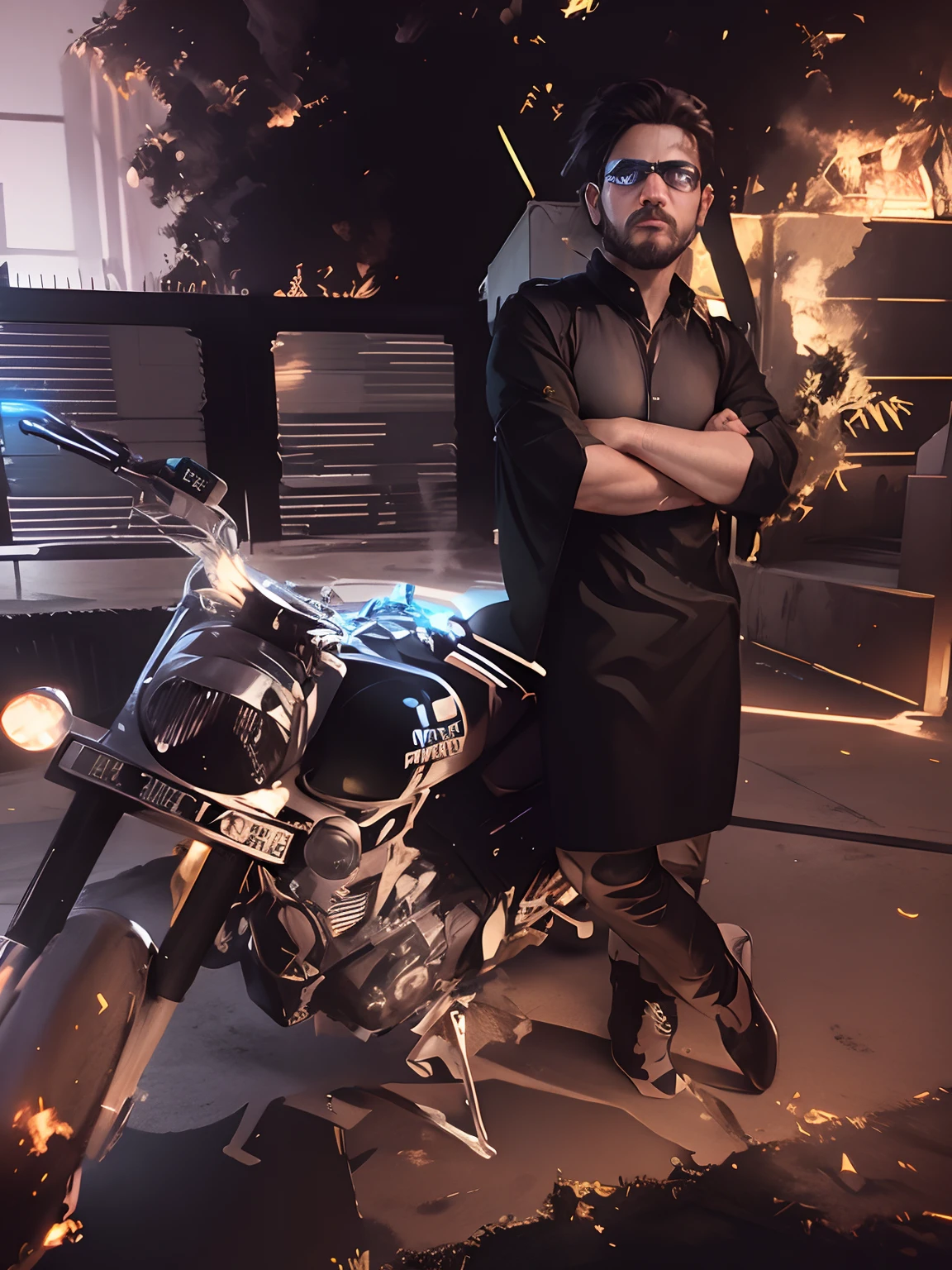 Change background cyberpunk handsome boy realistic face ultra realistic
