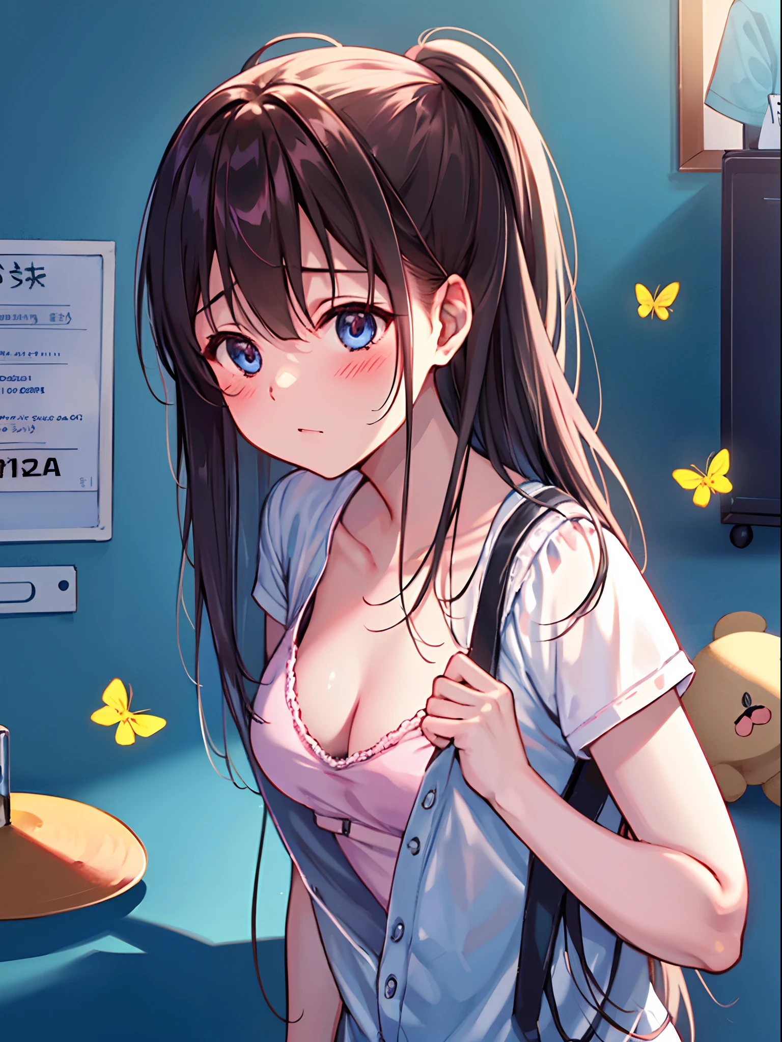 1girl,solo,(((masutepiece))), (((hard disk))),(((8K))),(((Unreal Engine))),(((Best Quality))), ((Ultra-detailed)),(((Dynamic Angle))), (Illustration), (Detailed light),((Extremely delicate and beautiful)),(Beautiful detailed eyes), (Sunlight),Dynamic,floating,up looking_で_Yewer, dynamic compositions, 'm lost, lost, right amidst this pa-pa-para paranoia
Bzzz-zzzt, it’s pruning my heart, this pa-pa-para paranoia
I ended up cutting off an escape route, tangled up in pa-pa-para paranoia
How sad, how sad - I'm lying down, prostrate and empty - pa-pa-pala, all paranoid
Let's see, it's a bu-bu-bug, now, bug, bug; ta-ta-tag, it's just talents tagged as such,
Ugh, I'll pe-pe-peel, peel my emotions away, this onset of "pain" is no good, no good, no good…
No, no, no!!!
Well! A terrifying emotional drop, it's all the pa-pa-para paranoia! I raise my drowned-out voice and go round and round
Well! It's a desperate situation, I'm doomed to fall no matter what I do! Surely, surely sinking, no, no, NO!
Let's see, it's a bu-bu-bug, now, bug, bug; your affection is just off the mark-ark, I hate it so!
Let's see, it's a bu-bu-bug, now, bug, bug, the answer is so weak, I hate it,
I hate it!!
Spinny-spin, going insane!
Crack! Warning! Wait, this isn’t gonna work—spinny-spin, spinning at the count of 1, 2! (Insane, insane) Aah!
Crack! Warning, yeah, this really isn’t gonna work—Spinny-spin, my feet chained, (insane, insane)
Endless pain, huh? Hah!
Squeezed, squeezed tightly is an unneeded child; pa-pa-para paranoia
Good girl, good girl - the one flooding the chat with "good job" is the administrator…
Ahh!
Let's see, it's a bu-bu-bug
La-la-lag, runtime lag…
Lo-lo-log, a log of rebellion...
Bu-bu-bug, pa-ppa-pa-la-pa; pa-paranoia,
Pa-paranoia,
Pa-paranoia, no, no, NO!!!
Now then! A terrifying emotional drop, it's all the pa-pa-para paranoia! No matter if I go left or right, all I do is spin — the misery!
My brain is at my limit, going insane with everything I do!! Lost and intoxicate