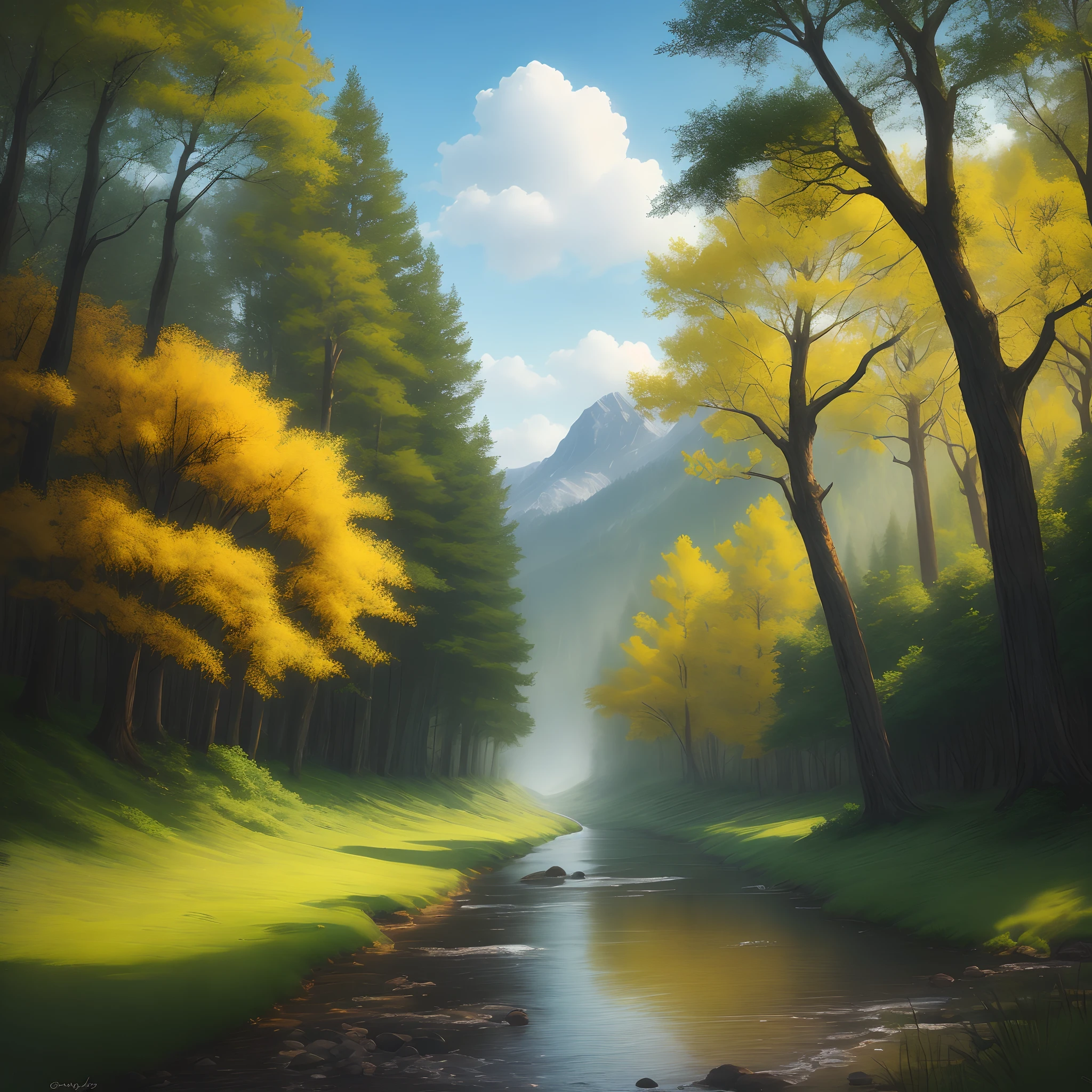 A nature scene that looks similar to Barry woods