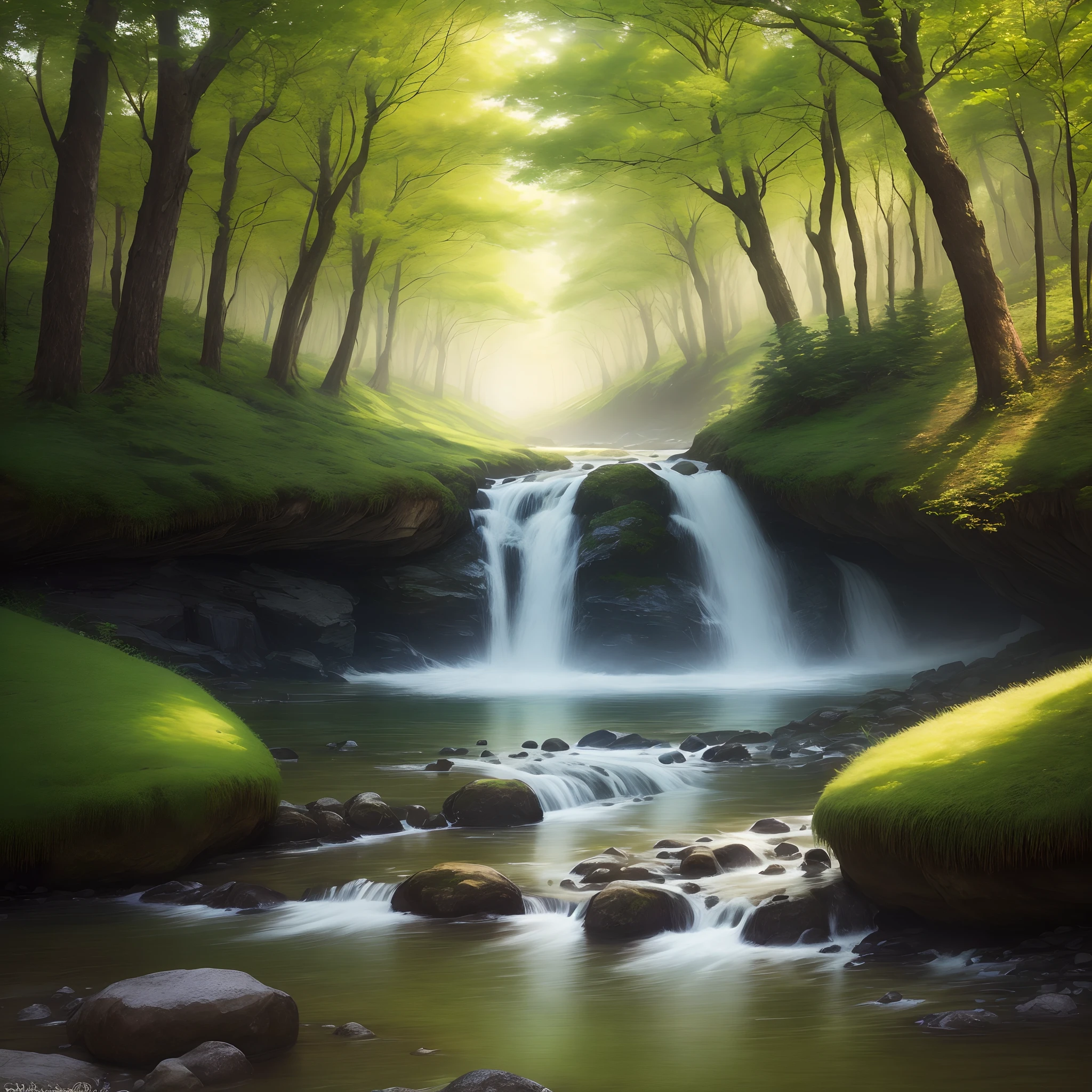 A nature scene that looks similar to Barry woods
