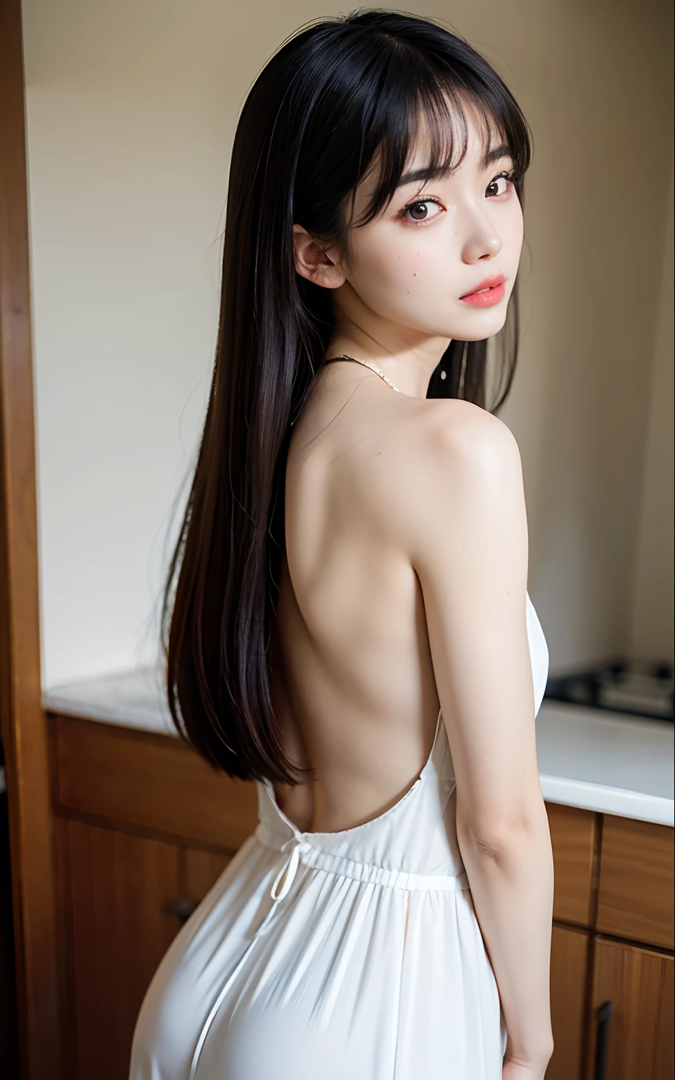 Tabletop、masterpiece, 1 girl, solo,(Completely naked:1.3) (Stock Emphasis:1.3)、Glamour、Natural light、 Attention to detail, Depth of written boundary, 135mm, Textured skin, Super detailed, high quality, Awards, 最high quality, High resolution, 8K,Random facial expressions、 years old、Per capita in Japan、Correct skeleton、Random Hairstyles、smile,(Big Ass),(Beautiful back),(Side Shot;1.3),(Beautiful armpits;1.2)