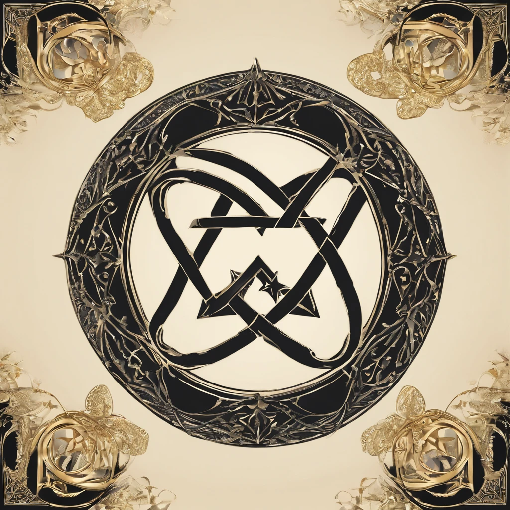 (Ring art design,Pentagram pattern,Simple jewelry design,Art Nouveau,dynamic art,Contemporary art:1.45),(Berlin black iron jewelry in Victorian Gothic style,Hollow plant shape metal carving,Gold products,Handmade,Romantic engagement rings，The center is inlaid with a five-pointed star gold motif. Add a feminine touch to your designs,The image has a softness, Fantastical Atmosphere，Available for Facebook Ring Ads:1.2),