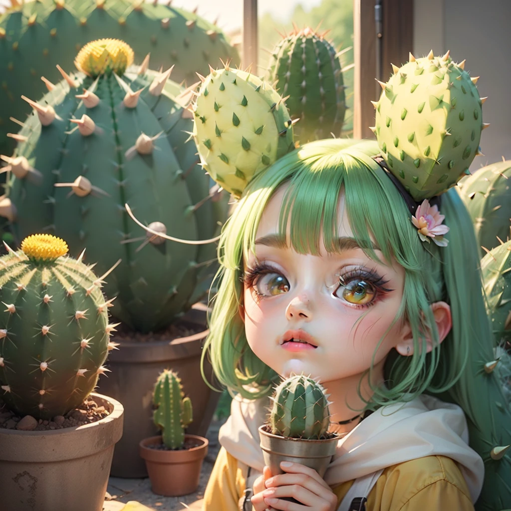 ((prickly cactus ))sticker pack style. --auto --s2