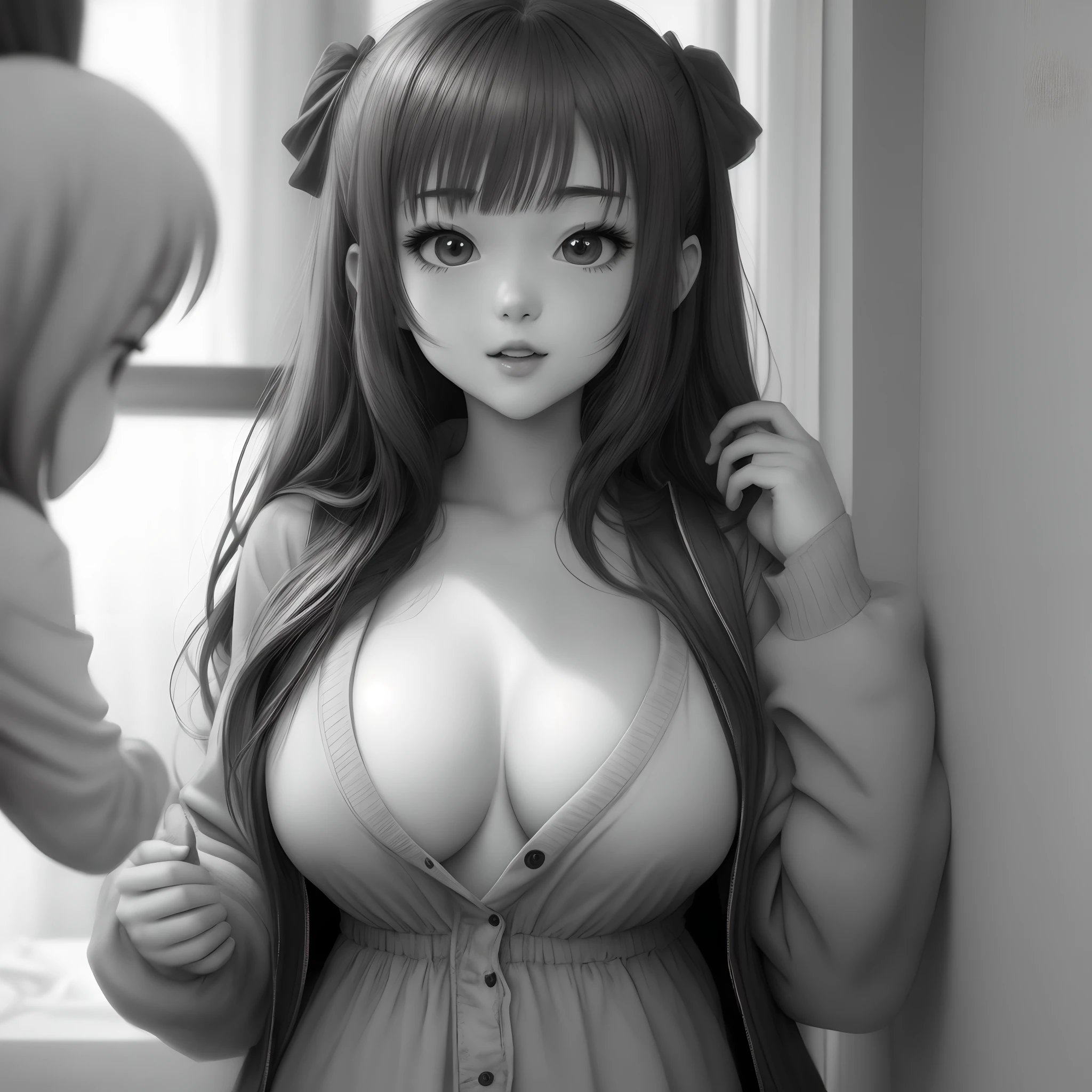 Warm color,teens girl,Small Fresh,anime big breast