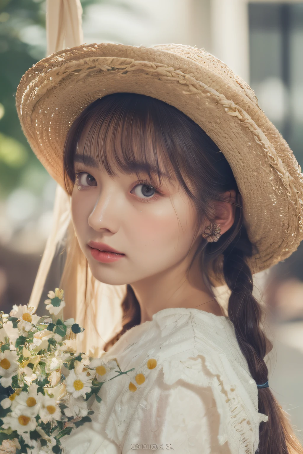 ((Best quality, 8k, Masterpiece :1.3)), 1girl, Pretty woman with emphasizing slender abs :1.3, (random hairstyles :1.2), Oversized tank top :1.2, Ultra-detailed face, Detailed eyes, Double eyelid, armpit