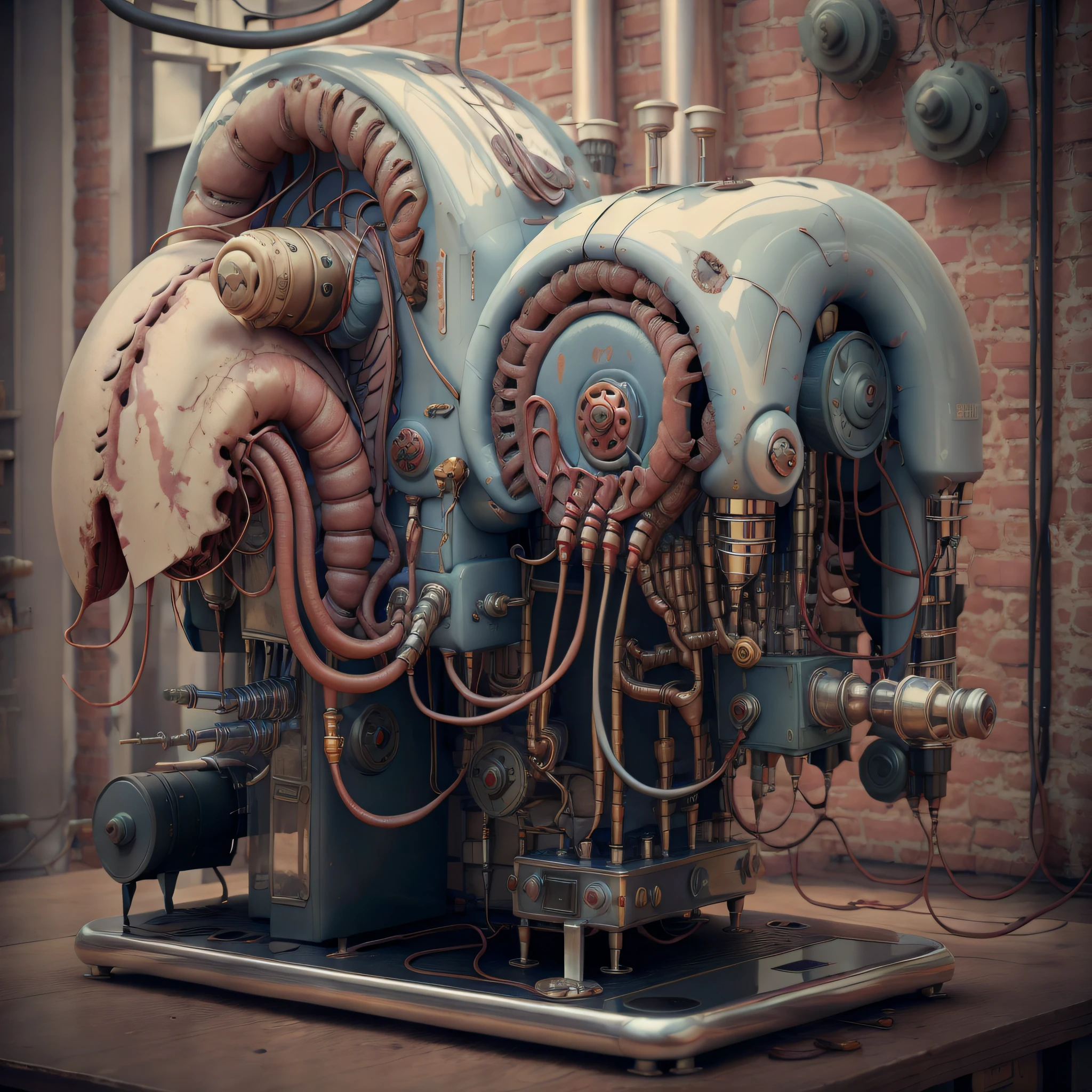 Soviet punk AI coffee machine