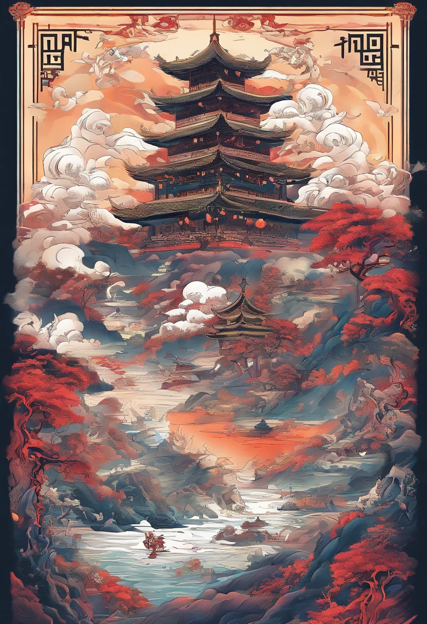 Chinese mythology,Mountain and Sea Sutra,cow head,(((One-legged))),((Spit fire in the mouth)),moor,tmasterpiece,Best picture quality,super-fine,Super magical,ultra - detailed,8K分辨率,OC renderer,dynamic viewing angle