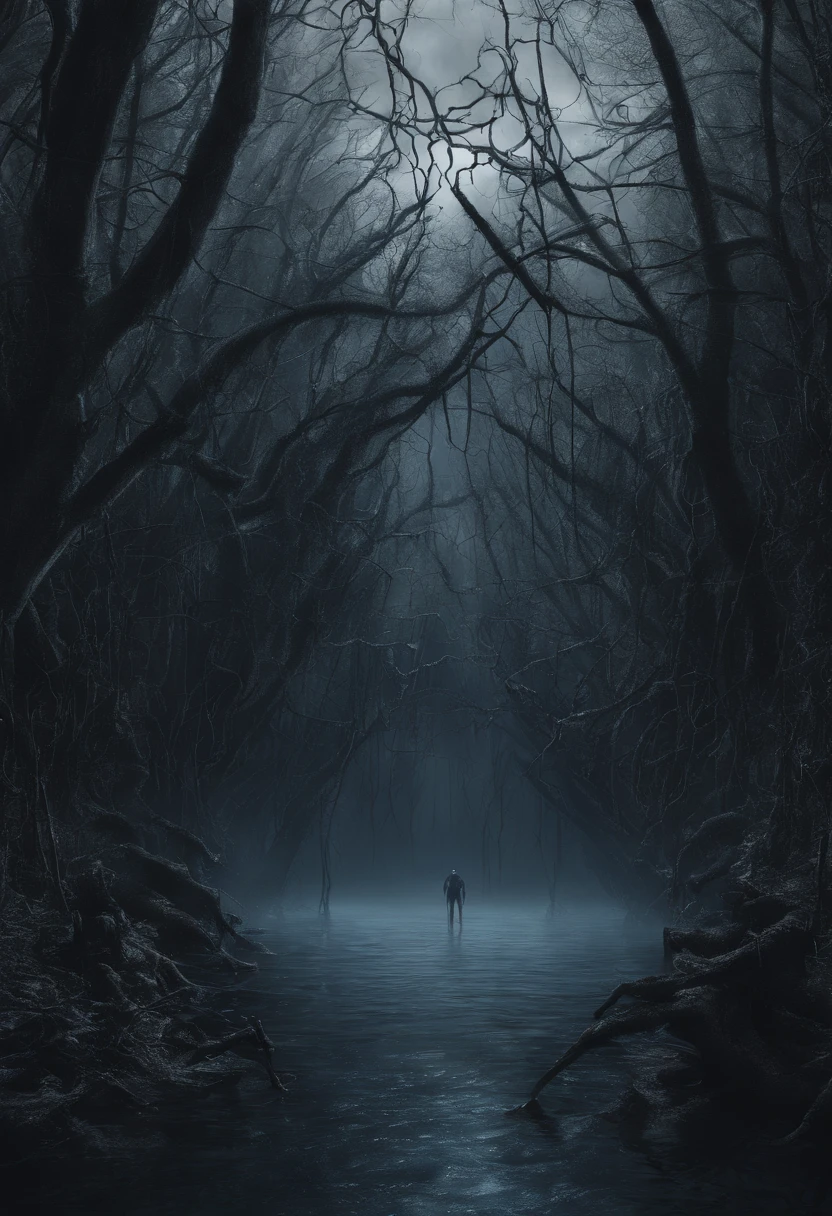 (Best Quality,4K,8K,hight resolution,masutepiece:1.2),Ultra-detailed,(Realistic,Photorealistic,Photorealsitic:1.37),Blue Blood Drops,Contrast Color,Reflection of rippling water,Crystal clear surface,a captivating gaze,Photography,Ethereal Atmosphere,lush foliage,Soft breeze,