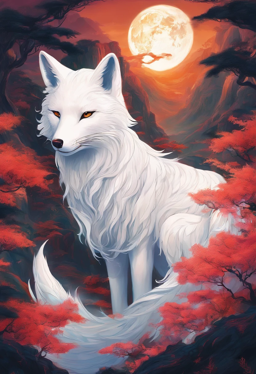 Coat of arms of a Chinese white fox