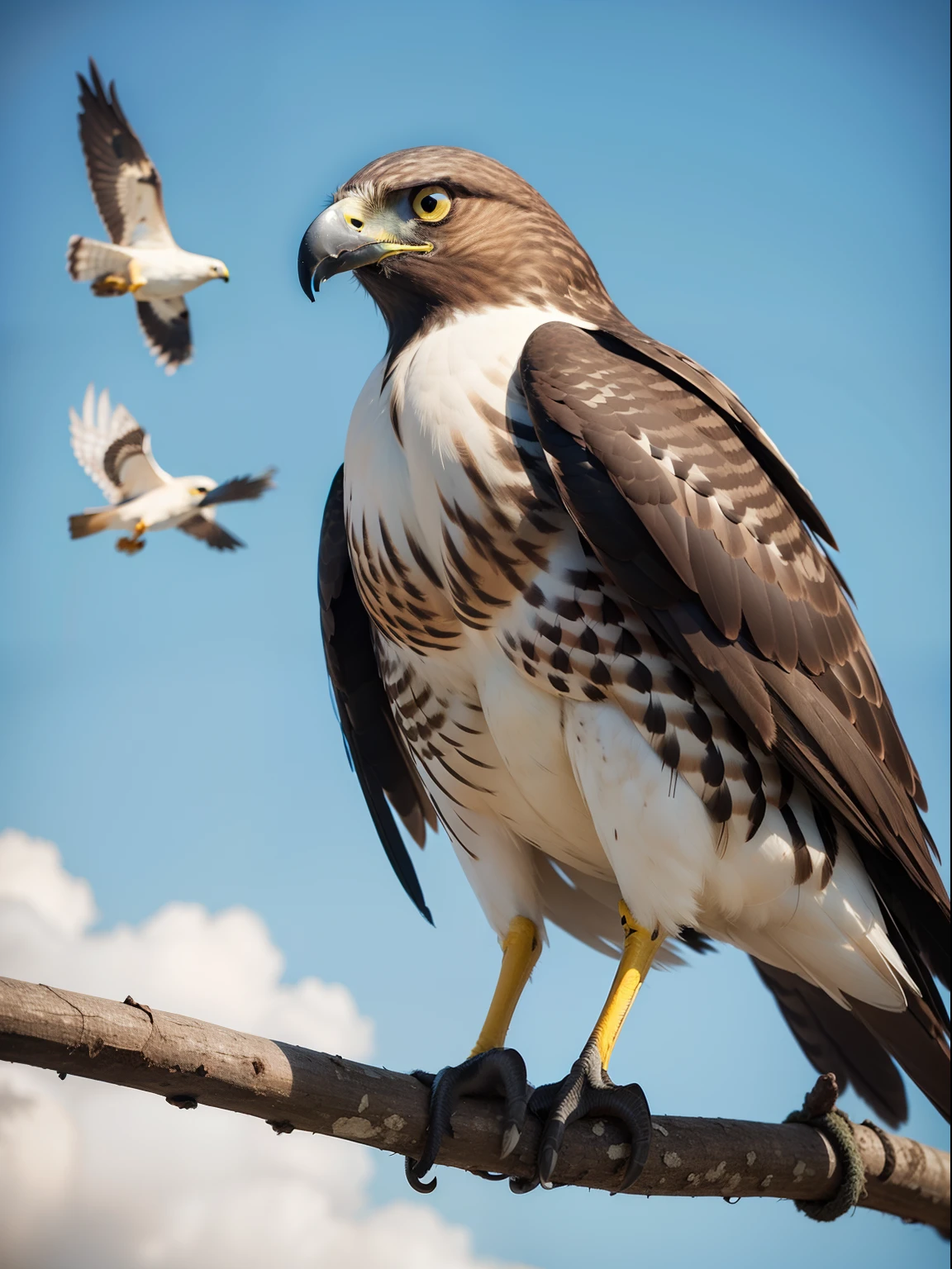 Art Station, bird,hawk、Powerful、photo-like