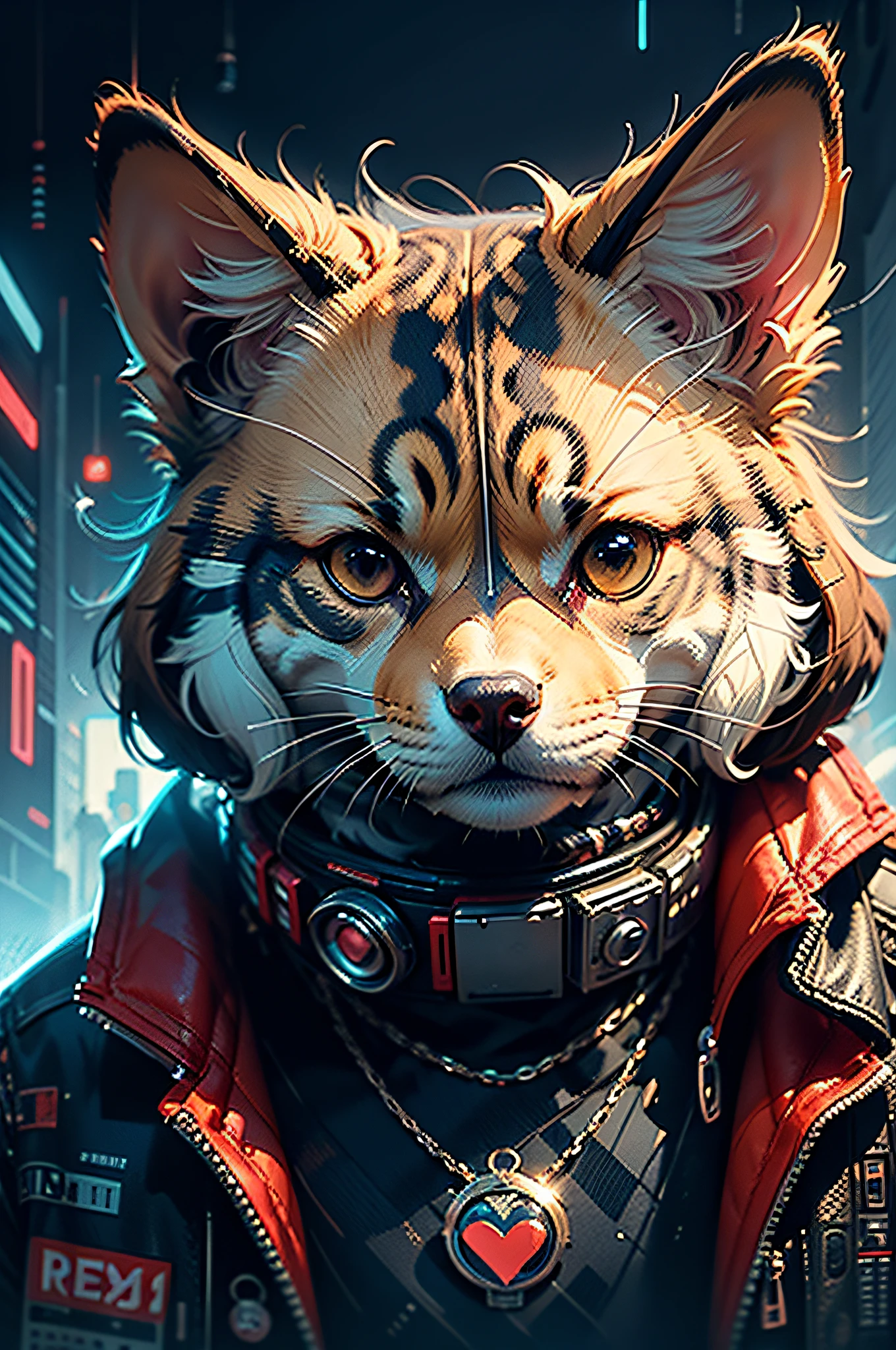 Beagle Beagle Dog Cyberpunk
