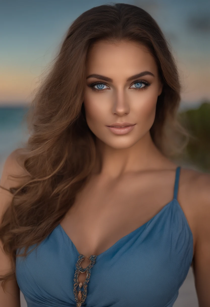 American young Woman ,Her name is Mia 19 y.o.,doggy style position on beach, large boobs ,perfect body,cute face,beautiful face,without tattoos, blonde hair, blue eyes, bad girl attitude,realistic ,masterpiece, top quality, super detail,shot with Canon,85mm 1.4,extremely detailed, amazing, fine detail, extremely detailed eyes and face