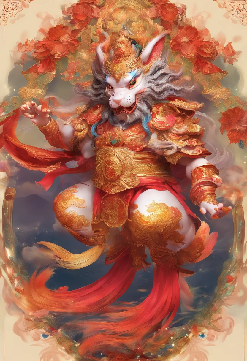 Chinese mythology，Pixiu，the detail，super-fine，Ultra photo realsisim，Hyper-realistic，Works of masters，8K wind resolution，OC renderer，