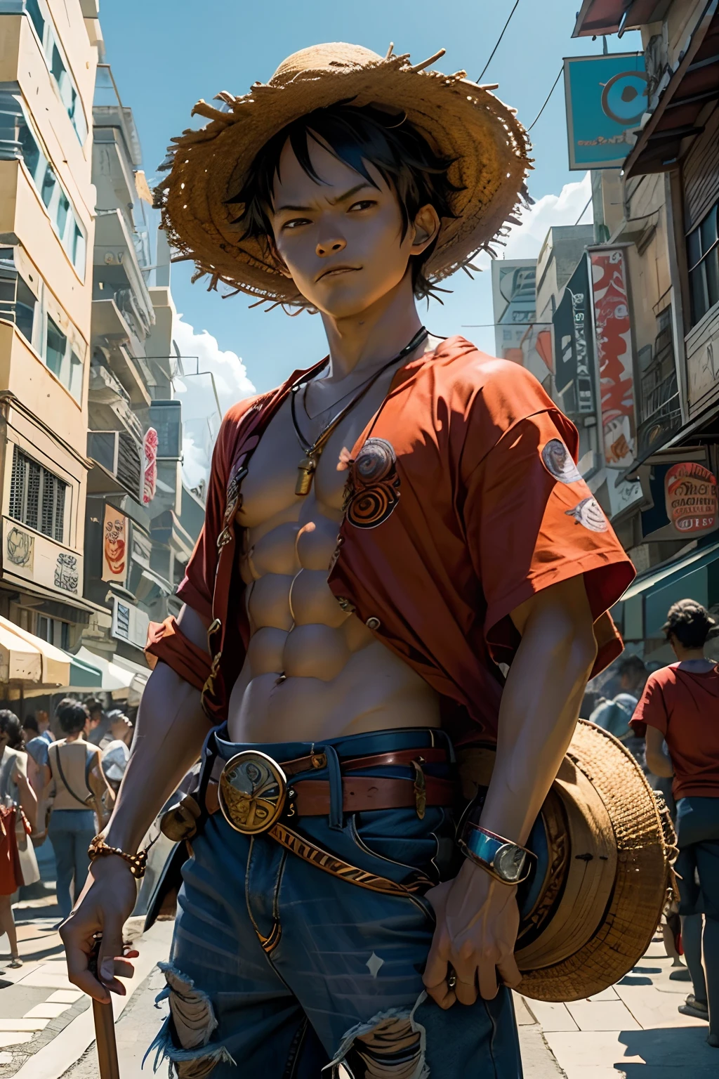 Jamie Baldridge, 1boy, Monkey D. Luffy, mangá,Margaret Bourke-White --auto --s2