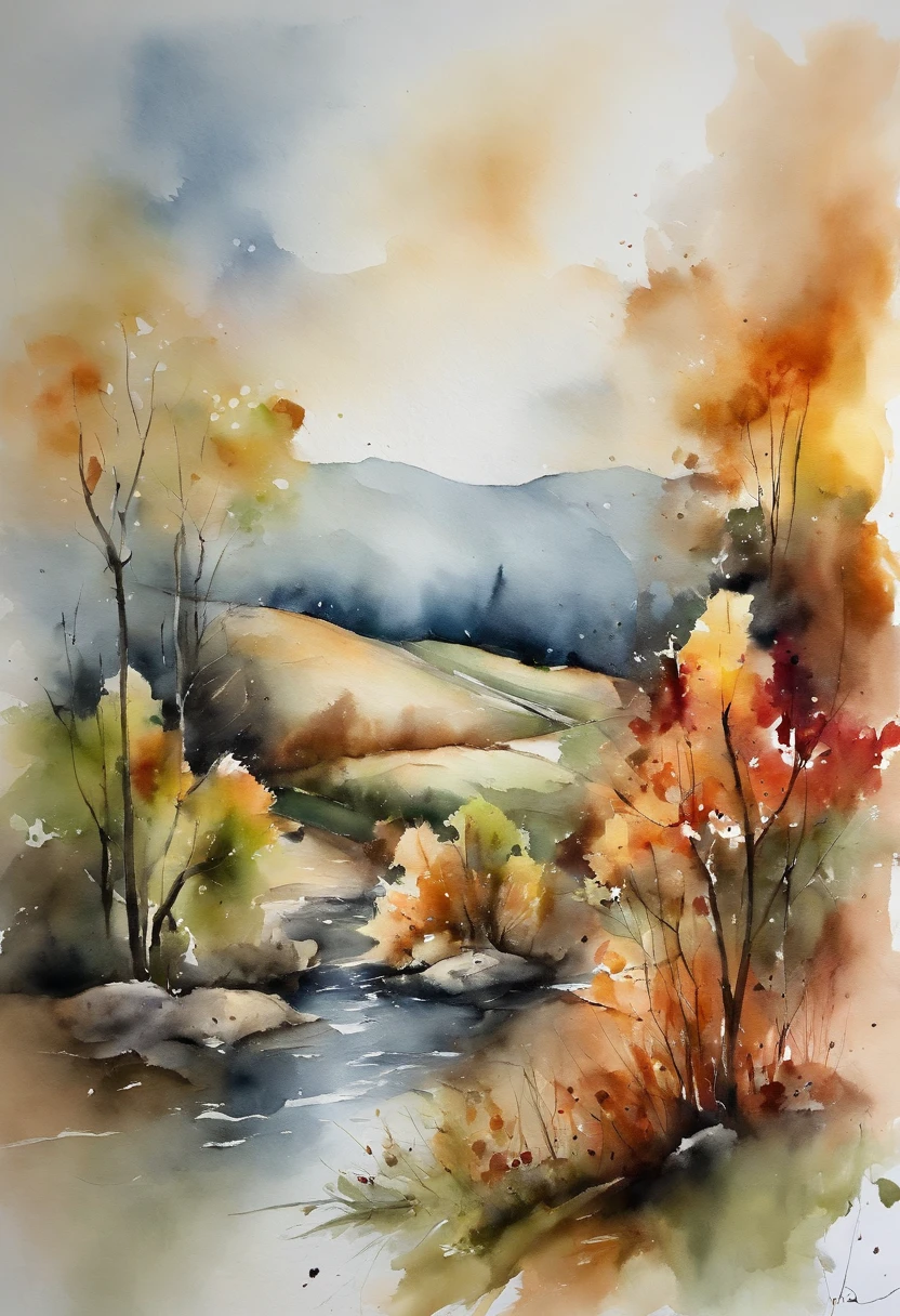 Build an abstract color,Express emotions,confused,helplessness,chill out,There is loneliness in the openness,the space