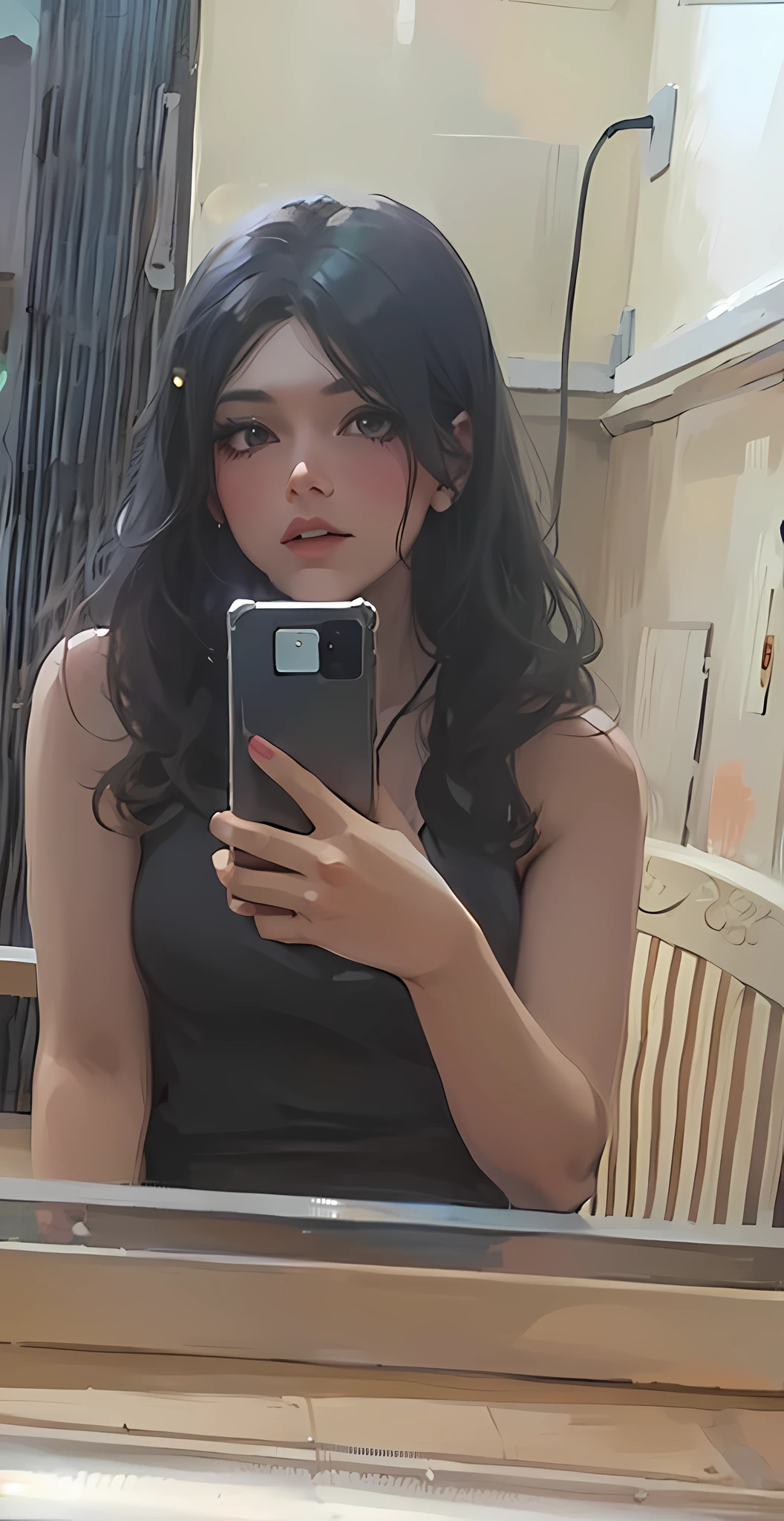 (masterpiece, best quality, ultra detailed:1.3), perfect composition, 4k, (extremely detailed, hyper detailed), soft lighting, raw, hdr, 8k textures, extreme detail, hight detailed skin texture, epic details, high sharpness, 1girl, (detailed eyes:1.3), (18 years old girl:1.3), (skinny), (big breasts), , on the street, in public, night street, night lights, neon lights, anime, illustration,  