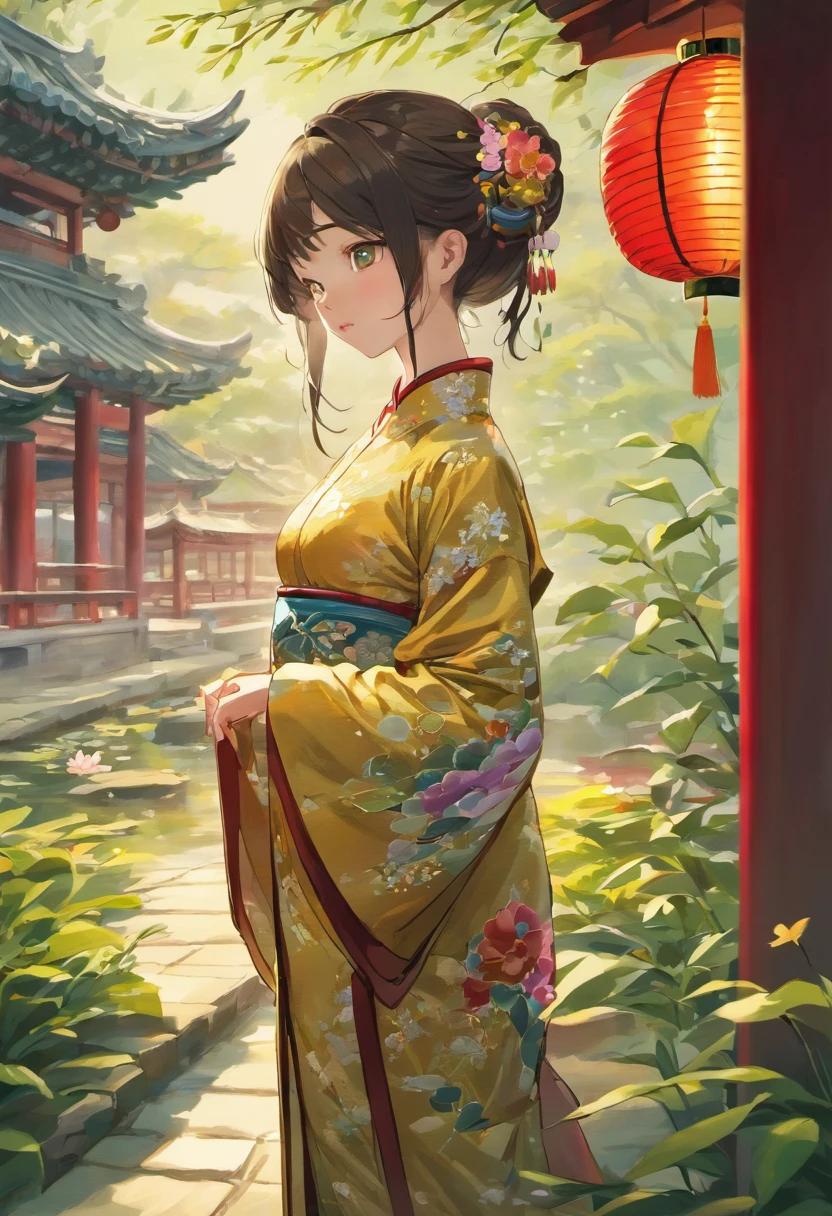 (best quality,4k,8k,highres,masterpiece:1.2),ultra-detailed,(realistic,photorealistic,photo-realistic:1.37)
A girl in a qipao, holding her own legs tightly
porcelain skin, almond-shaped eyes, long eyelashes, rosy lips
flowing black hair, with a decorative hairpin
slender figure, elegant posture
surrounded by a beautiful traditional Chinese garden
colorful flowers in full bloom: plum blossoms, peonies, cherry blossoms, etc.
lush greenery, with weeping willows gently swaying in the breeze
a small lotus pond, with lotus leaves and blooming lotus flowers
a stone-paved path, leading to a traditional Chinese pavilion
sunlight filtering through the branches, casting a soft glow
traditional Chinese lanterns hanging from the pavilion, illuminating the surroundings
a tranquil and peaceful atmosphere
exquisite details on the qipao, showcasing its intricate embroidery and vibrant colors
subtle brush strokes, capturing the elegance and grace of the girl
a perfect fusion of traditional Chinese art and modern aesthetics
(vivid colors, vibrant hues), presenting a vivid and lively scene
studio lighting, highlighting the girl's features and adding depth to the image
a sense of serenity and tranquility fills the air.