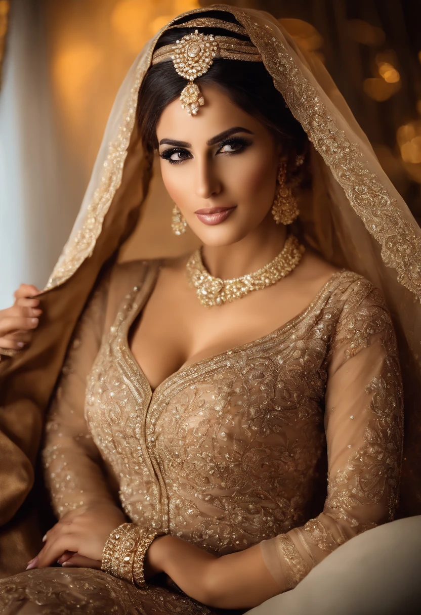 (masterpiece), best quality, expressive eyes, perfect face, Arabian, details, party,Birthday party, with mother and men surrounding her, Hijab, big titts, full body massage Dubai UAE,  birthday party , dress short,table, standing,  , ,strapon on cockold, wife's and a husband, with out clothes,sex