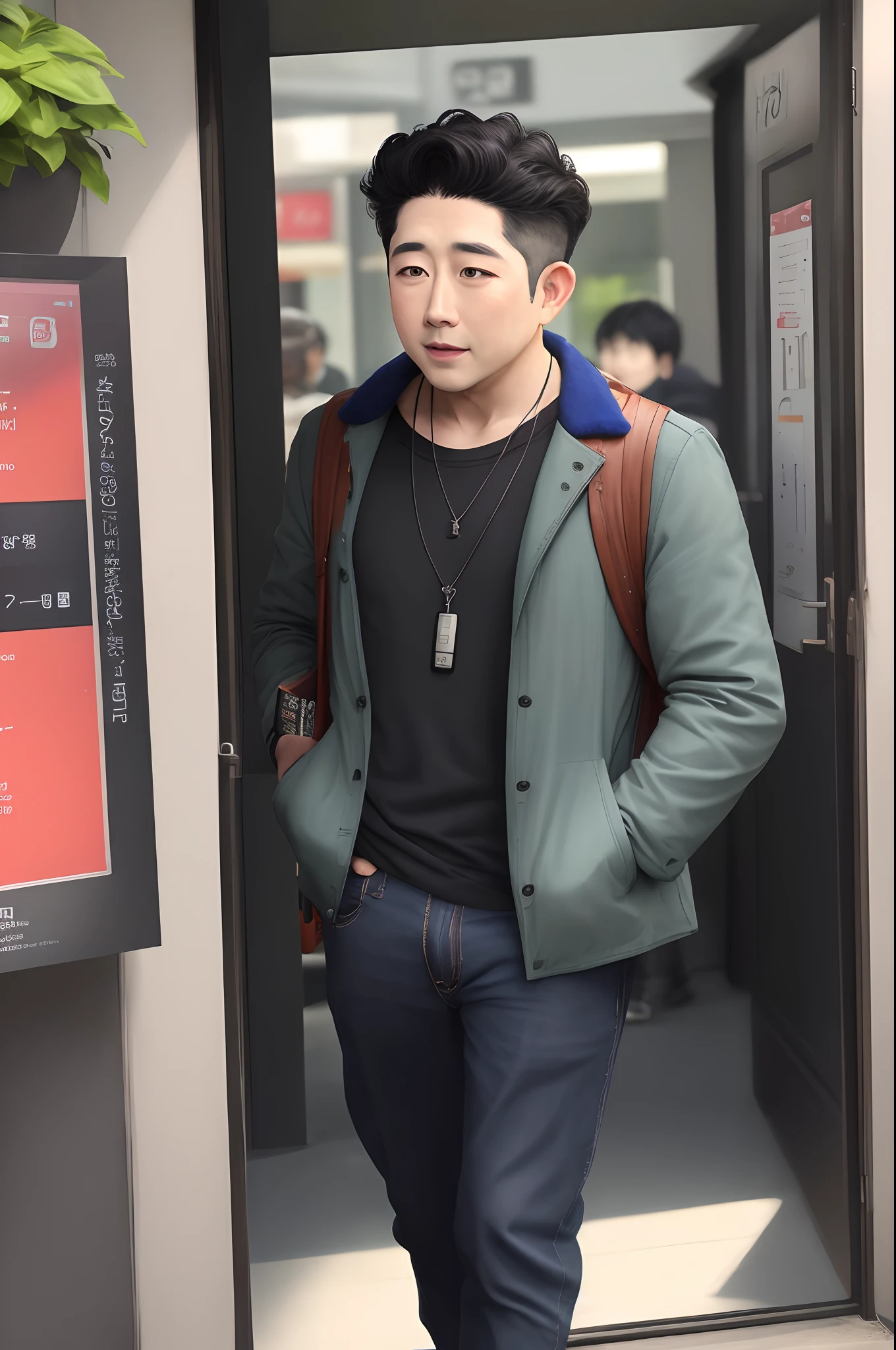 Richman with phone