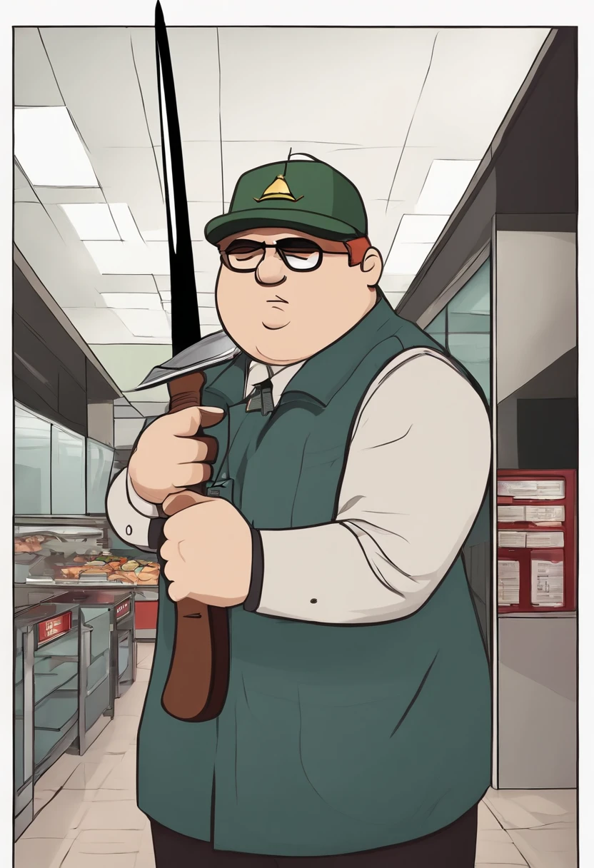 a close up of a cartoon character holding a knife in his hand, eric cartman, eric cartman in real life, in style of south park, south park, south park style, anime style”, in an anime, heavy looking, demonic atmosphere, dokev, mall goth, tartakovsky, name of the character is chad, masuimi max