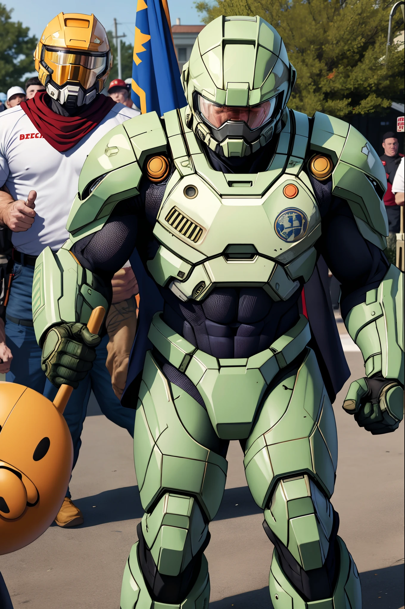 Master chief at a kkk rally