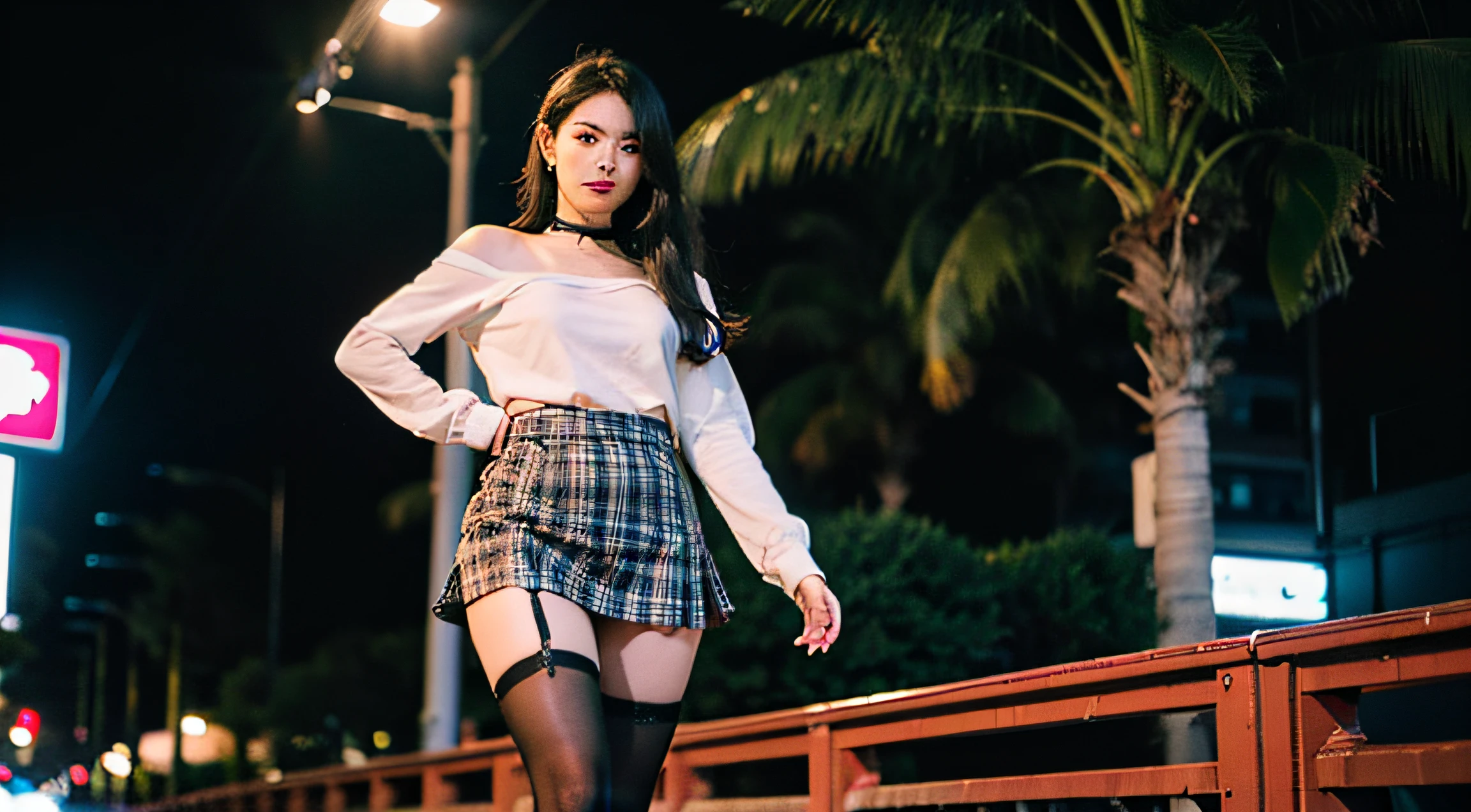 best qualtiy， tmasterpiece， A high resolution，8K，（realisticlying：1.4），超A high resolution，1girll，(Ultra-realistic skin maps)， ultra - detailed， hyper realisitc， highly detailed CGillustration， offcial art， cinematric light， Realistis， Young and beautiful girl， perfect body figure， perfect body figure， full pov， Perfect body，Enjoy the expressions，（Starting below：1.3）， lewd poses， long sexy legs， self-assured， Beautiful Sexy， (Lace transparent short sleeves，cropped shoulders)， Open abdomen， (View transparent panties 1:1.3)，（（skirt lift by yourself））， （Skirt lift）， Panties ， panty focus， Blush， Split lips， view the viewer ， Half-body shooting ， Wear a hooded jacket ，(Night view of the water world)，Heavy snow fell，The ground is covered with snow，