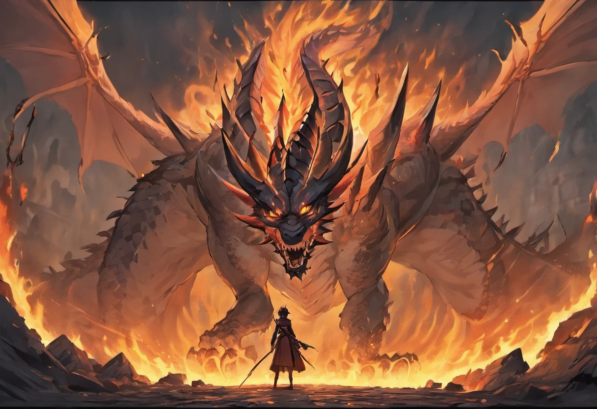 There was an especially greedy, strong and evil dragon, called Smaug. One day he took flight and came south. His first sign what we heard was a noise like a hurricane coming from the north, and the pines of the mountains creaking and creaking in the wind. Some of the dwarves by chance were outside (luckily I was one of them a good adventurous boy, in those days, always walking around, and it saved my life that day) when, from a good distance, we saw the dragon land on the mountain in a jet of fire. So he went down the slopes and when he hit the forest it burst into flames. entire. At that moment all the bells were ringing in Vale and the warriors were arming themselves. The dwarves ran outside through their great gate, but there was the dragon waiting for them. None escaped that way. the river if rose in steam and a mist covered the Vale, and in the mist the dragon advanced over them and destroyed most of the warriors; the usual sad story, that it was very common at that time. Then he came back and crept through the Gate Forward and plundered all the halls and alleys; and tunnels, alleys, cellars, mansions and halls. After that, there were no living dwarves left on the side of inside, and he took all their wealth for himself. Probably because this is the dragon-like way, he piled it all up in a great heap deep inside the mountain, and sleeps on it like a bed. Then he began to drag himself to out of the big gate and come at night to the Vale, and take people away, mostly maidens, to devour, until the Vale was ruined, and all the people left or died. What happens there now I don't know for sure, but I don't think that nowadays anyone lives anywhere closer to Mountain than the end of Long Lake.