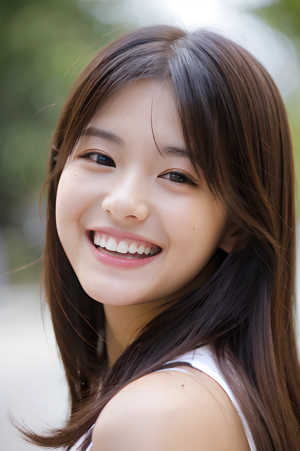 Highest quality,high resolution,Close-up of face,２人のgirl,Forehead,A fun and happy laugh,20-year-old,girl,Beauty,Beauty,Beautiful face,cute顔,Well-formed face,cute